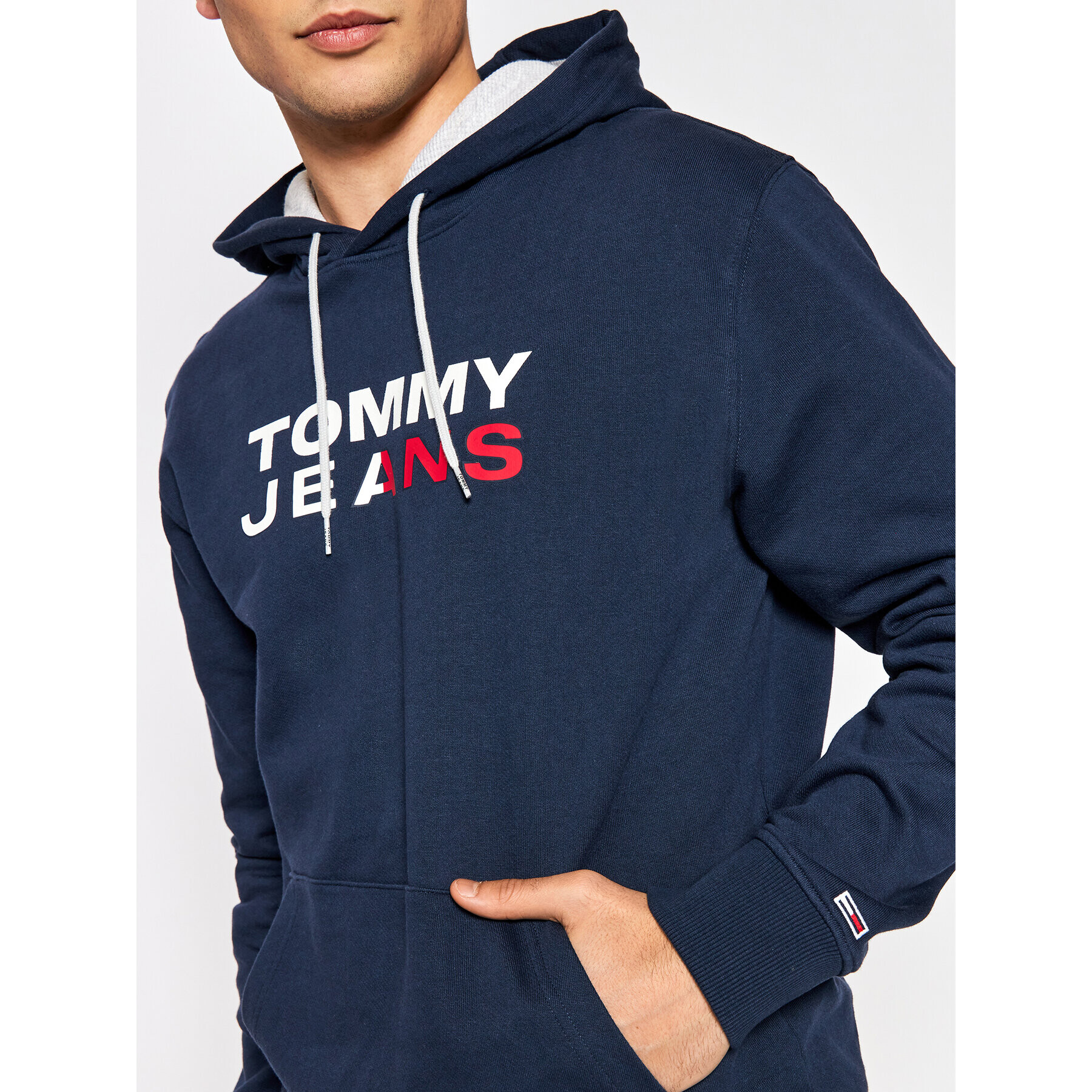 Tommy Jeans Суитшърт Entry DM0DM12375 Тъмносин Regular Fit - Pepit.bg