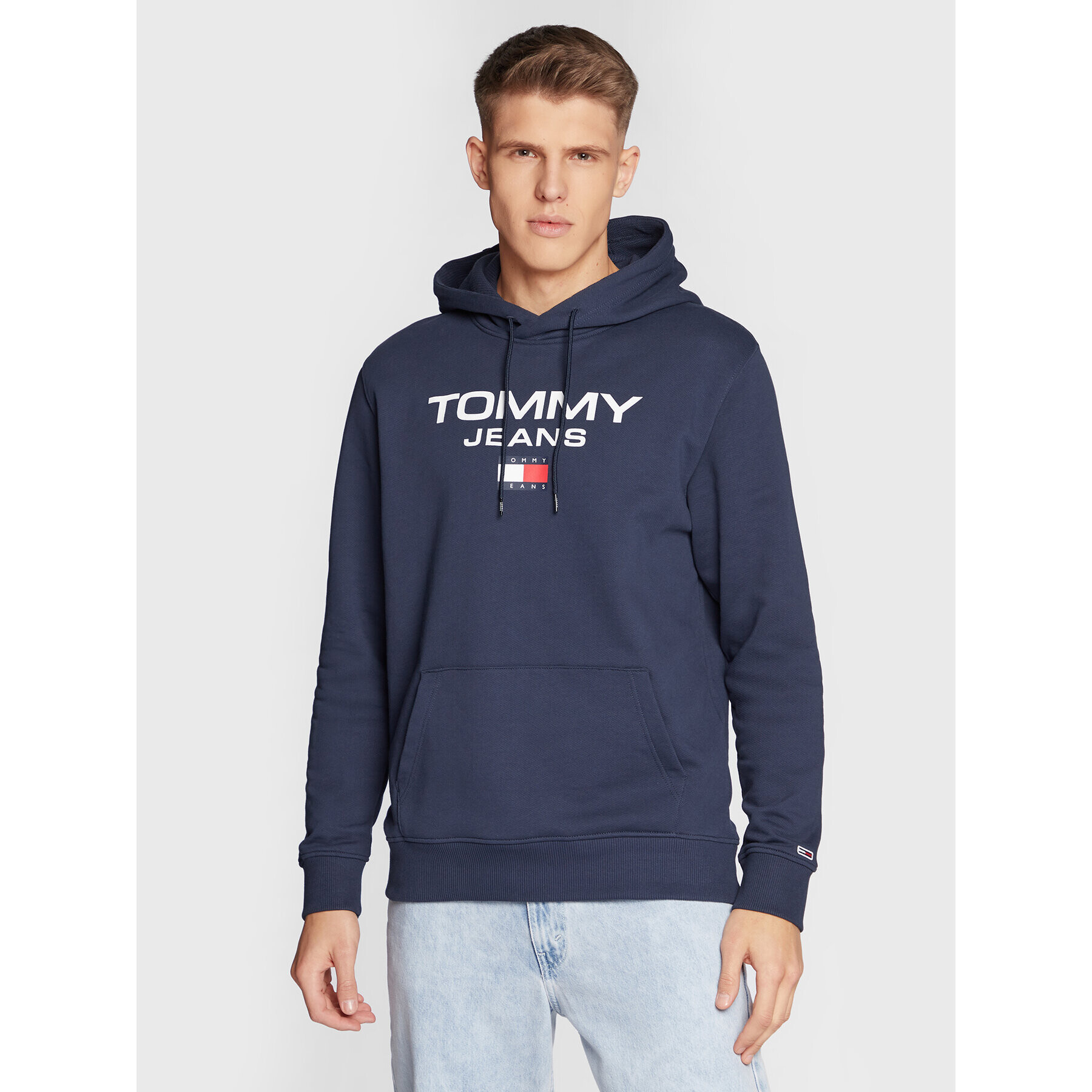 Tommy Jeans Суитшърт Entry DM0DM15692 Тъмносин Regular Fit - Pepit.bg