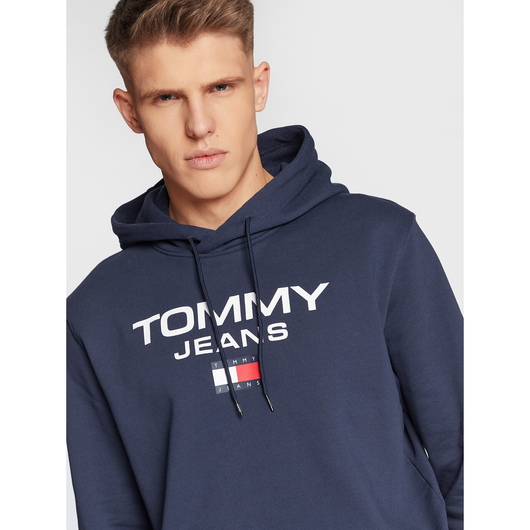 Tommy Jeans Суитшърт Entry DM0DM15692 Тъмносин Regular Fit - Pepit.bg