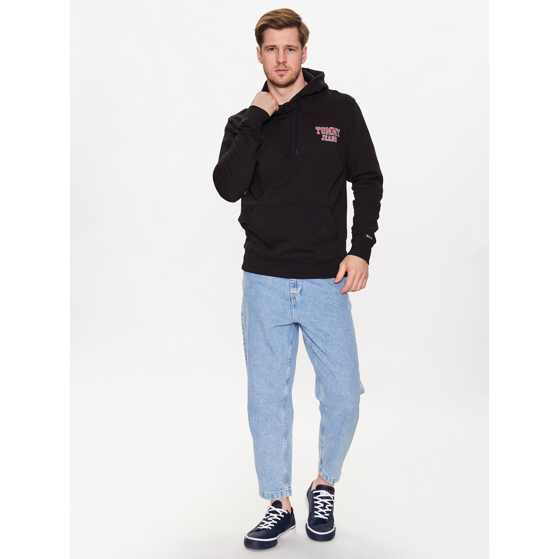 Tommy Jeans Суитшърт Entry Graphic DM0DM16365 Черен Regular Fit - Pepit.bg