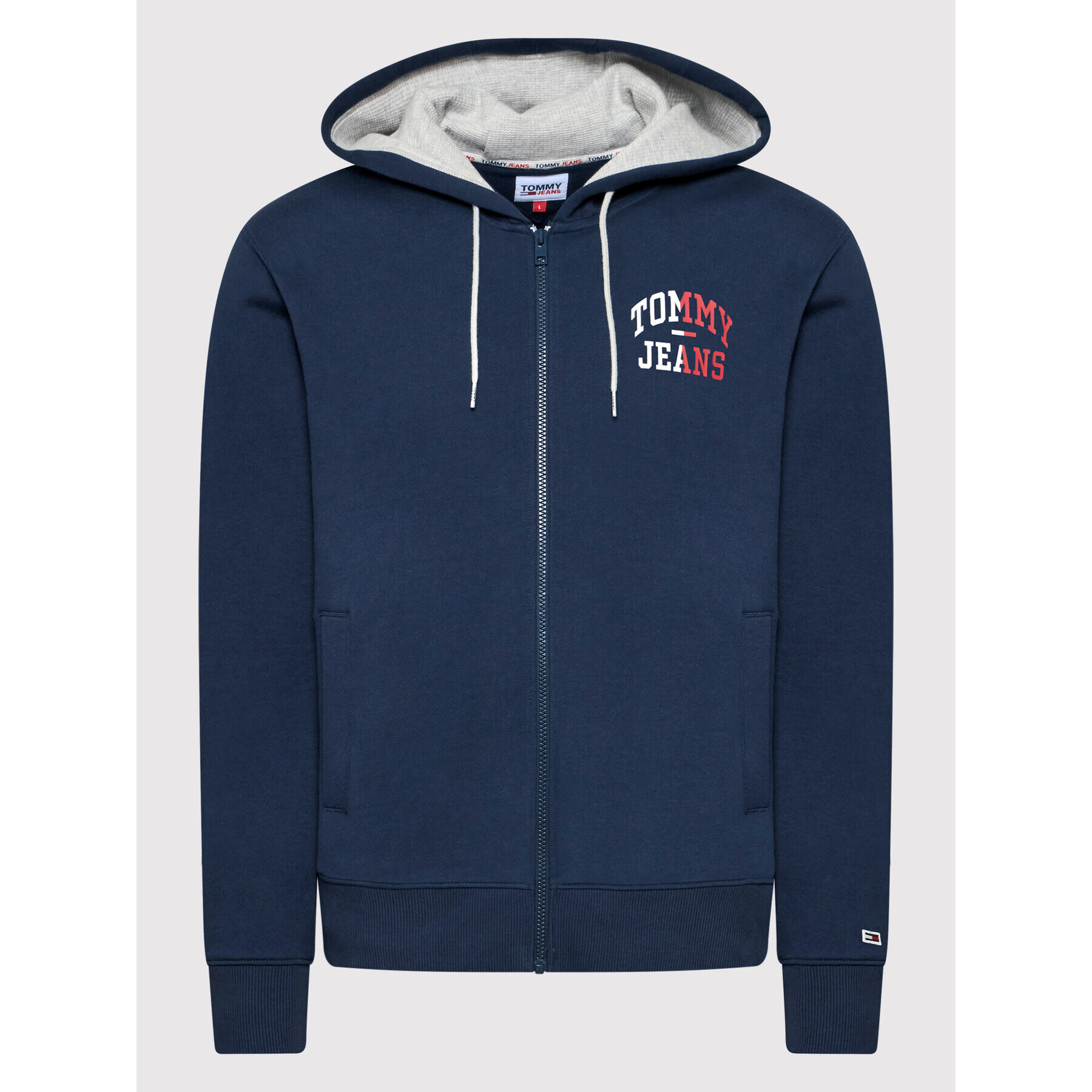 Tommy Jeans Суитшърт Entry Zip DM0DM12374 Тъмносин Regular Fit - Pepit.bg