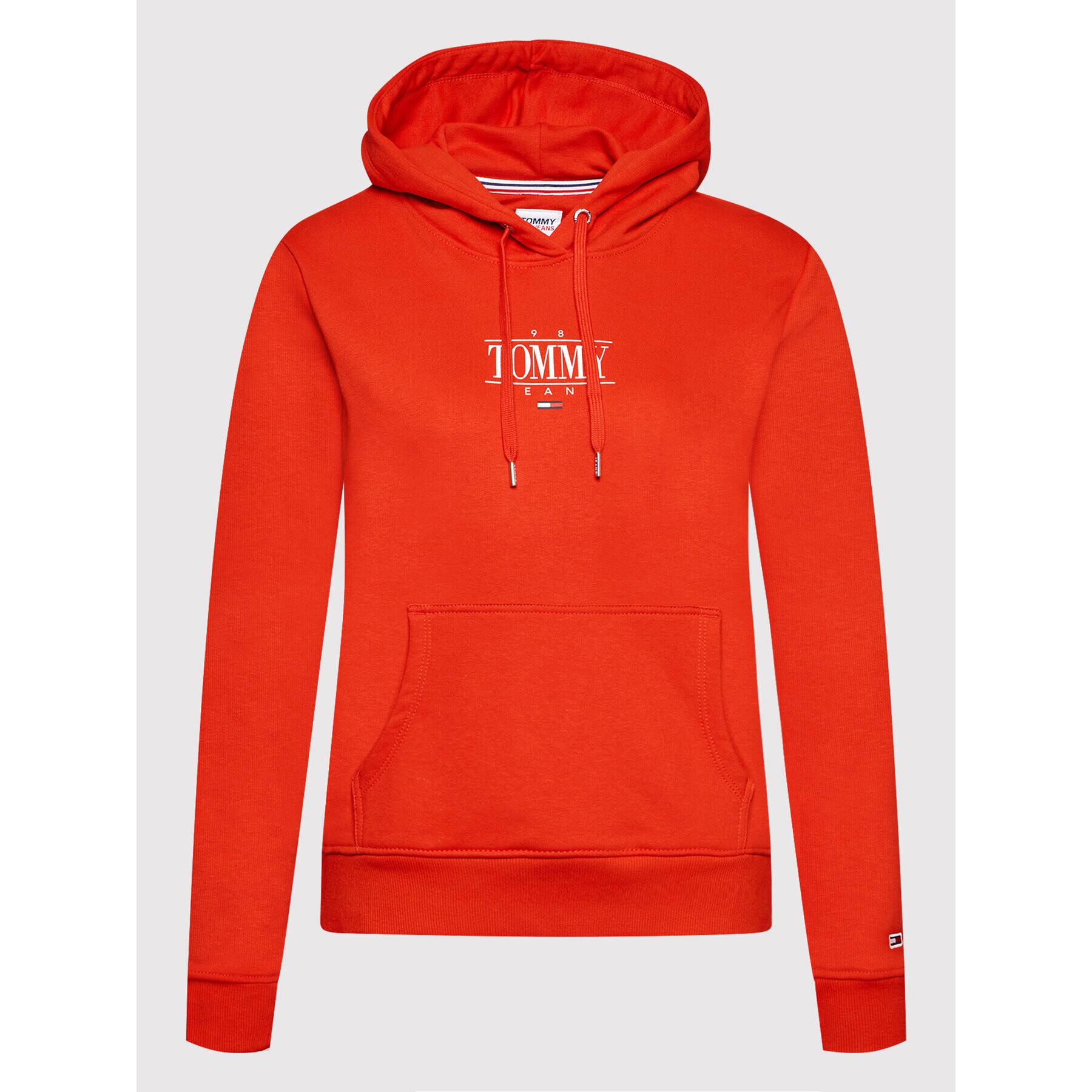 Tommy Jeans Суитшърт Essential DW0DW11049 Червен Regular Fit - Pepit.bg