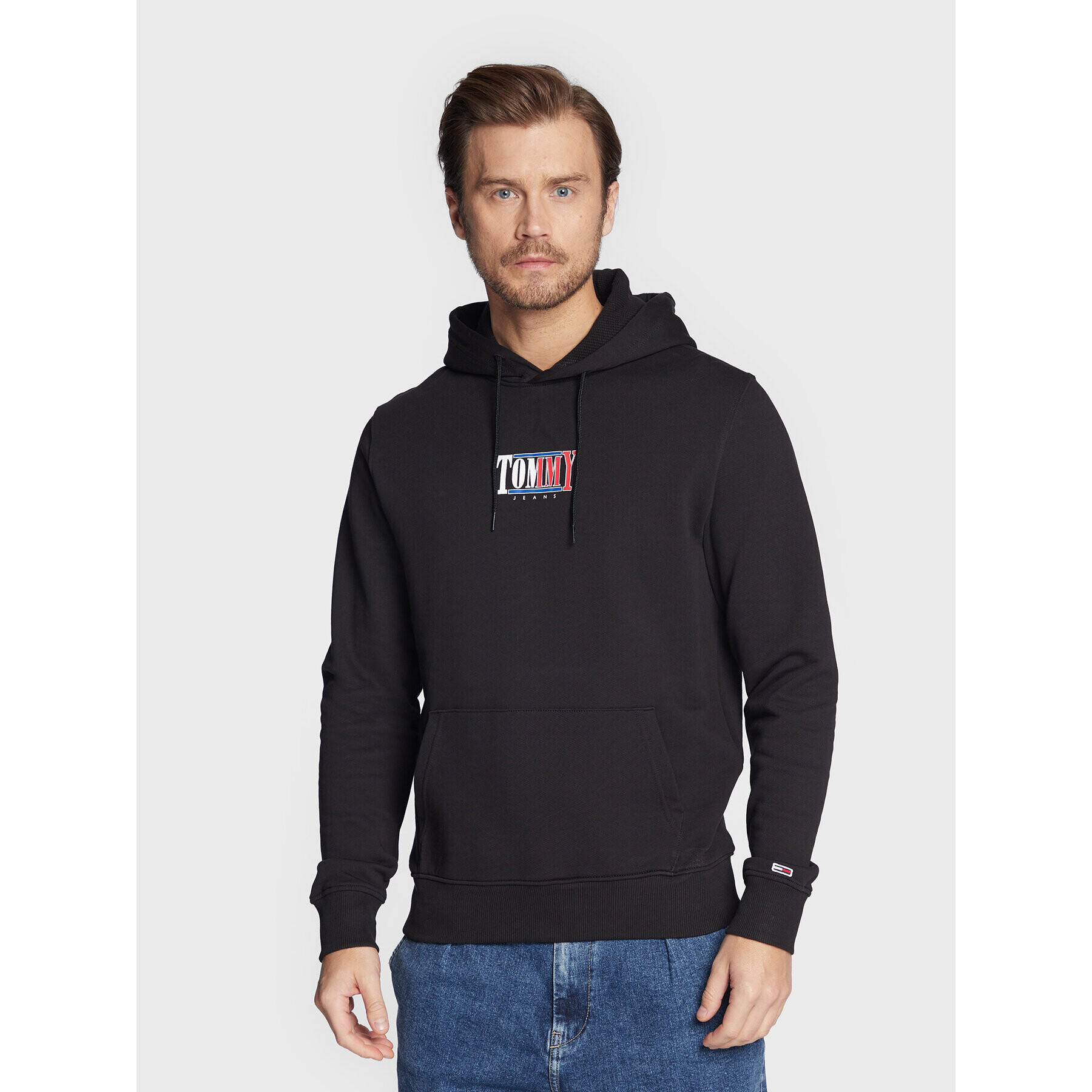 Tommy Jeans Суитшърт Essential Graphic DM0DM15006 Черен Regular Fit - Pepit.bg