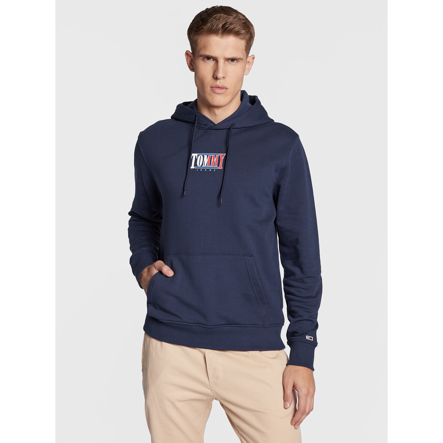 Tommy Jeans Суитшърт Essential Graphic DM0DM15006 Тъмносин Regular Fit - Pepit.bg