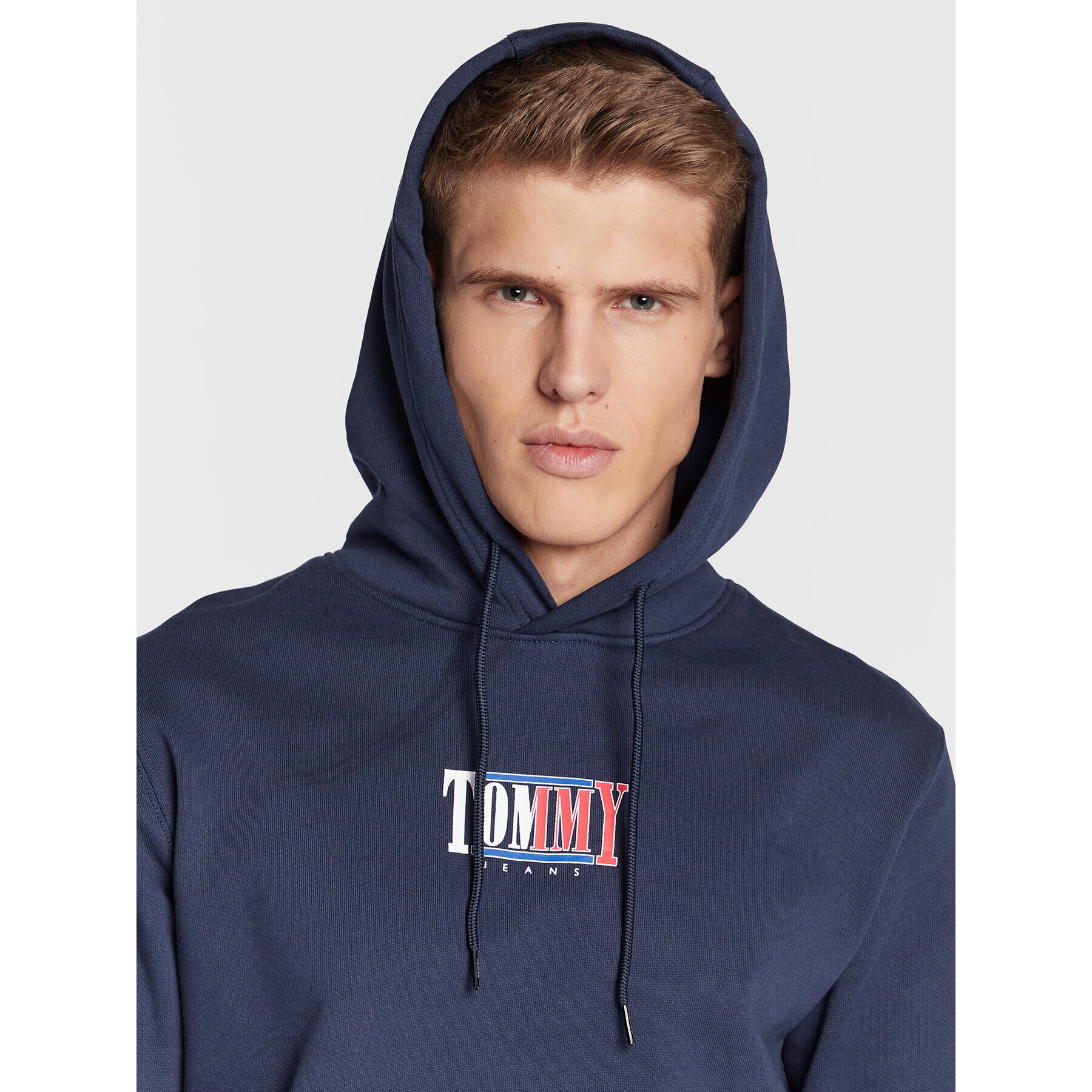 Tommy Jeans Суитшърт Essential Graphic DM0DM15006 Тъмносин Regular Fit - Pepit.bg