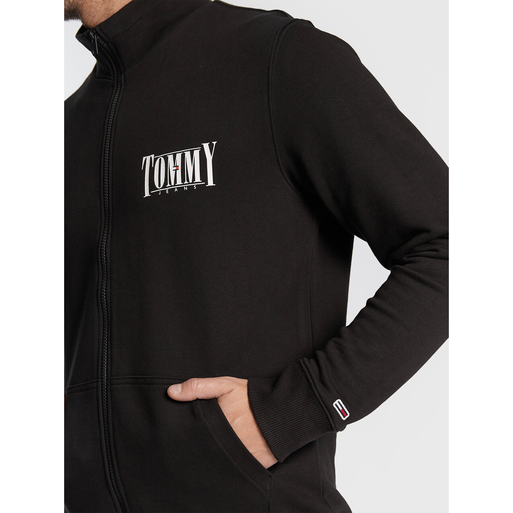 Tommy Jeans Суитшърт Essential Graphic DM0DM15008 Черен Regular Fit - Pepit.bg
