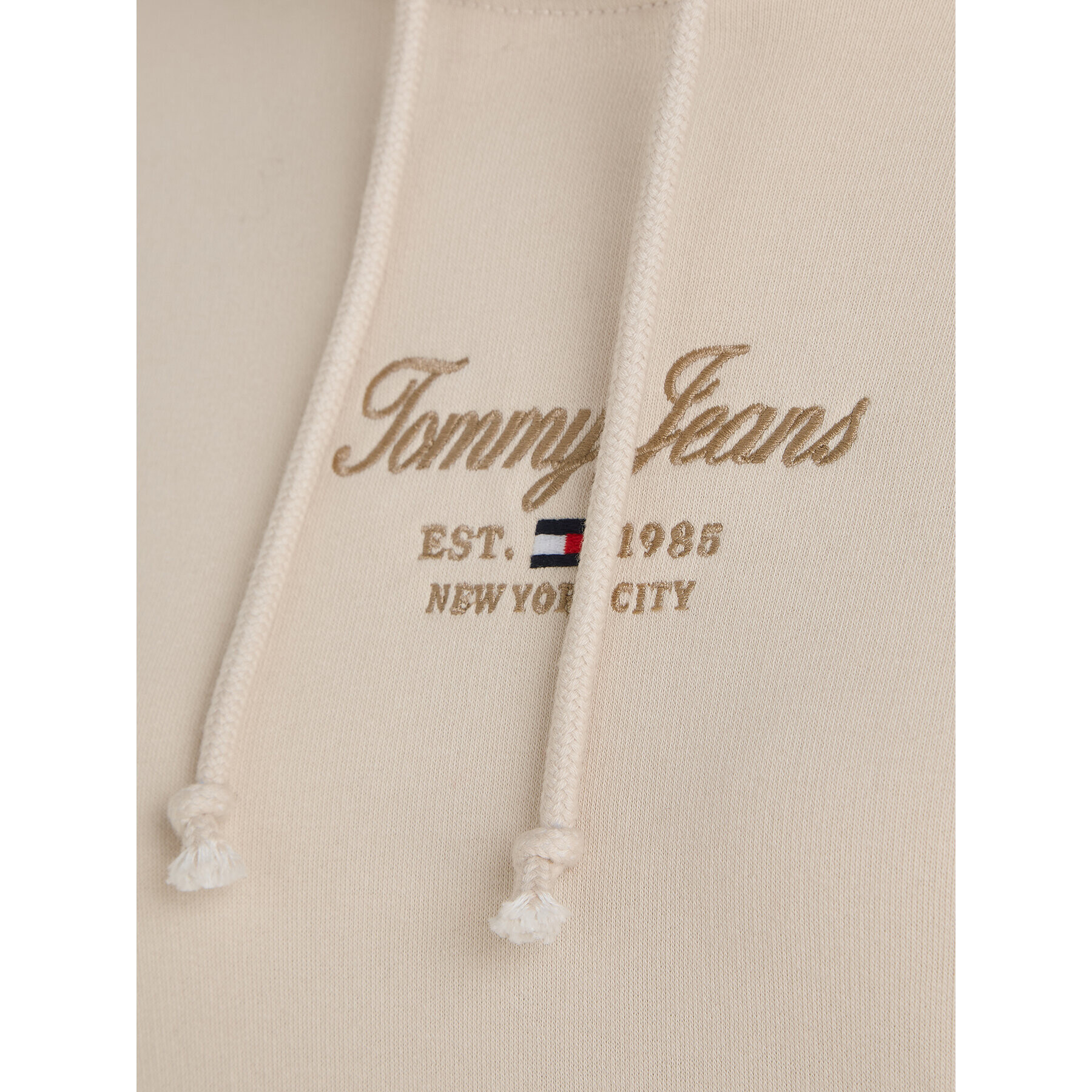 Tommy Jeans Суитшърт Essential Logo 2+ DW0DW16406 Бежов Boxy Fit - Pepit.bg