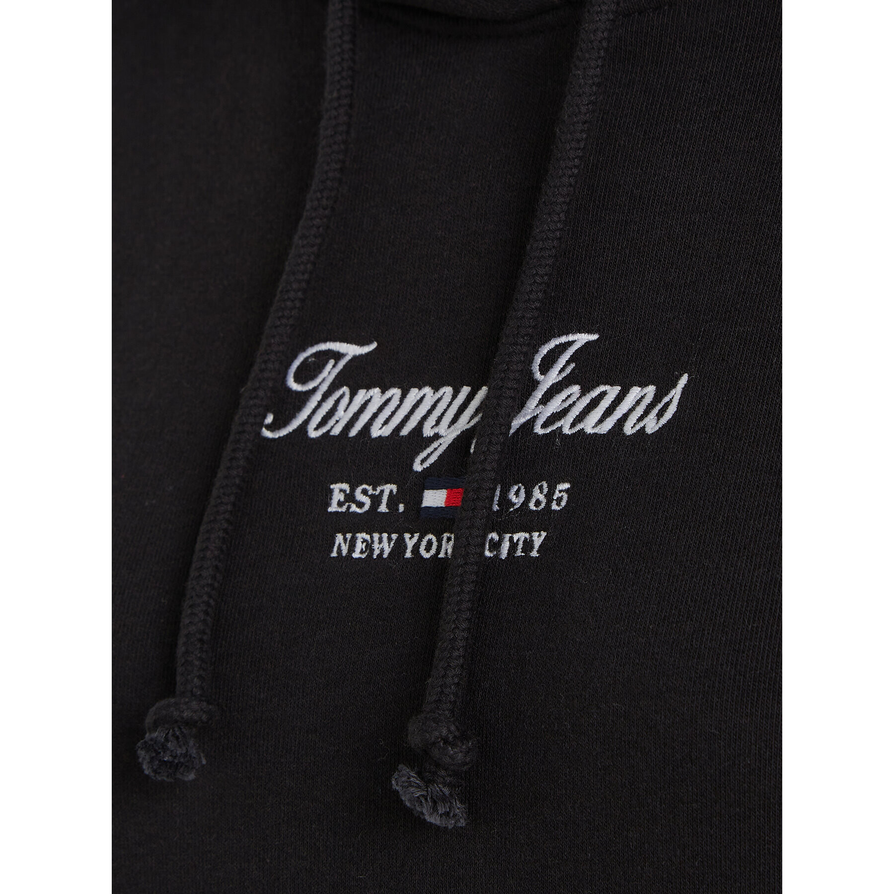 Tommy Jeans Суитшърт Essential Logo 2+ DW0DW16406 Черен Boxy Fit - Pepit.bg