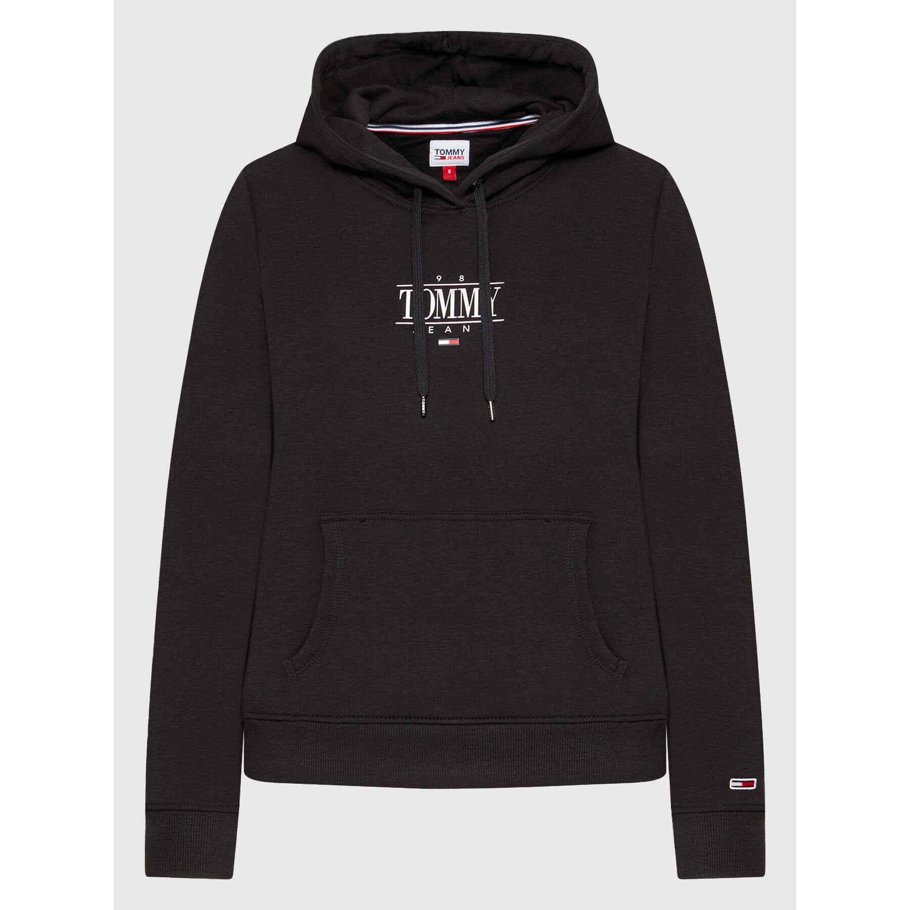 Tommy Jeans Суитшърт Essential Logo DW0DW11049 Черен Regular Fit - Pepit.bg