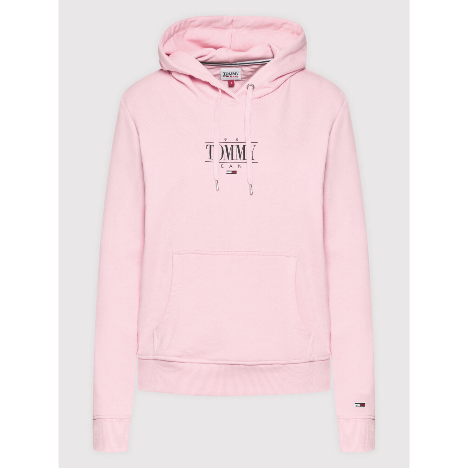 Tommy Jeans Суитшърт Essential Logo DW0DW11049 Розов Regular Fit - Pepit.bg