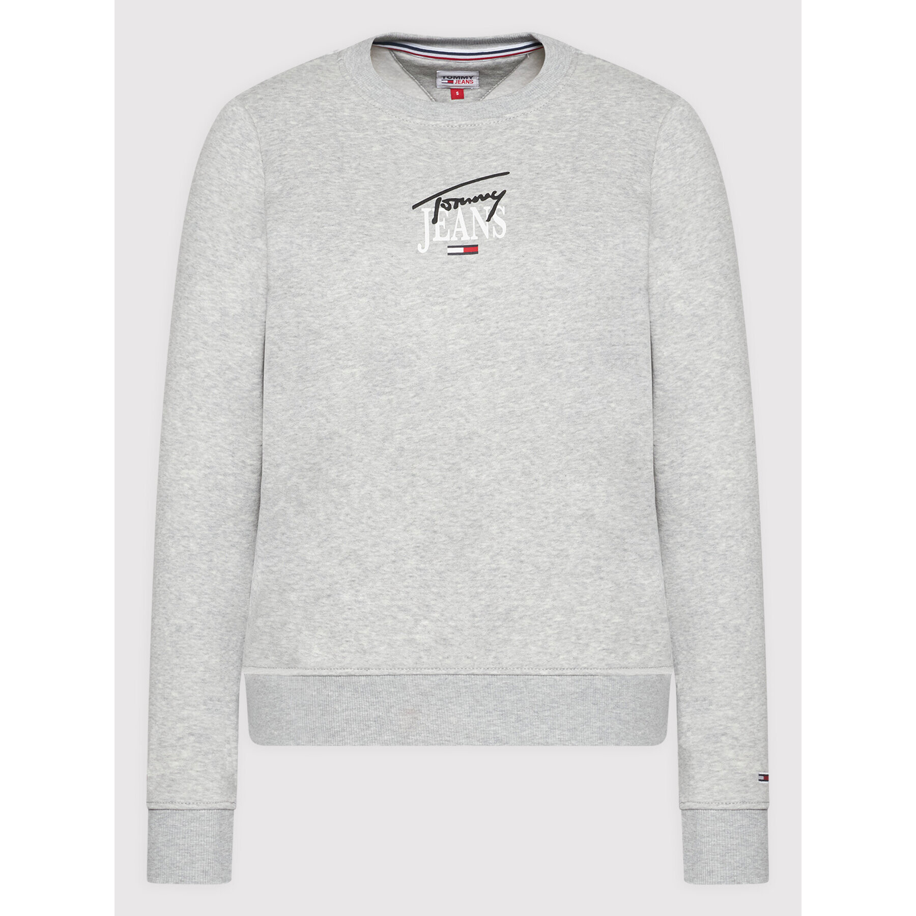 Tommy Jeans Суитшърт Essential Logo DW0DW11823 Сив Regular Fit - Pepit.bg