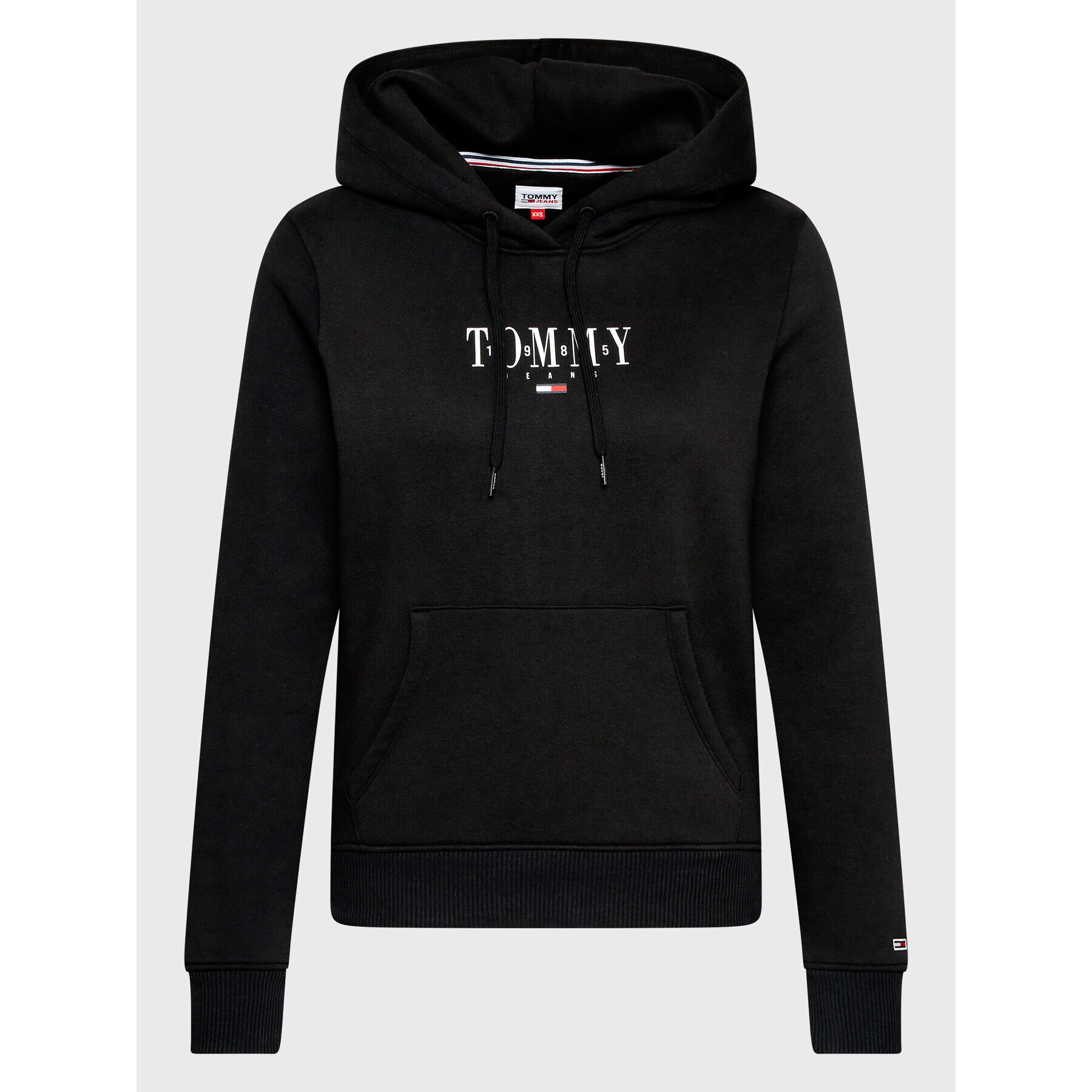 Tommy Jeans Суитшърт Essential Logo DW0DW12723 Черен Regular Fit - Pepit.bg