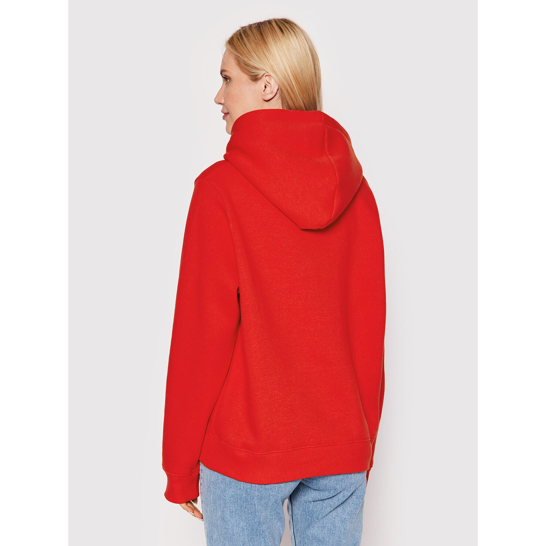 Tommy Jeans Суитшърт Essential Logo DW0DW12723 Червен Regular Fit - Pepit.bg