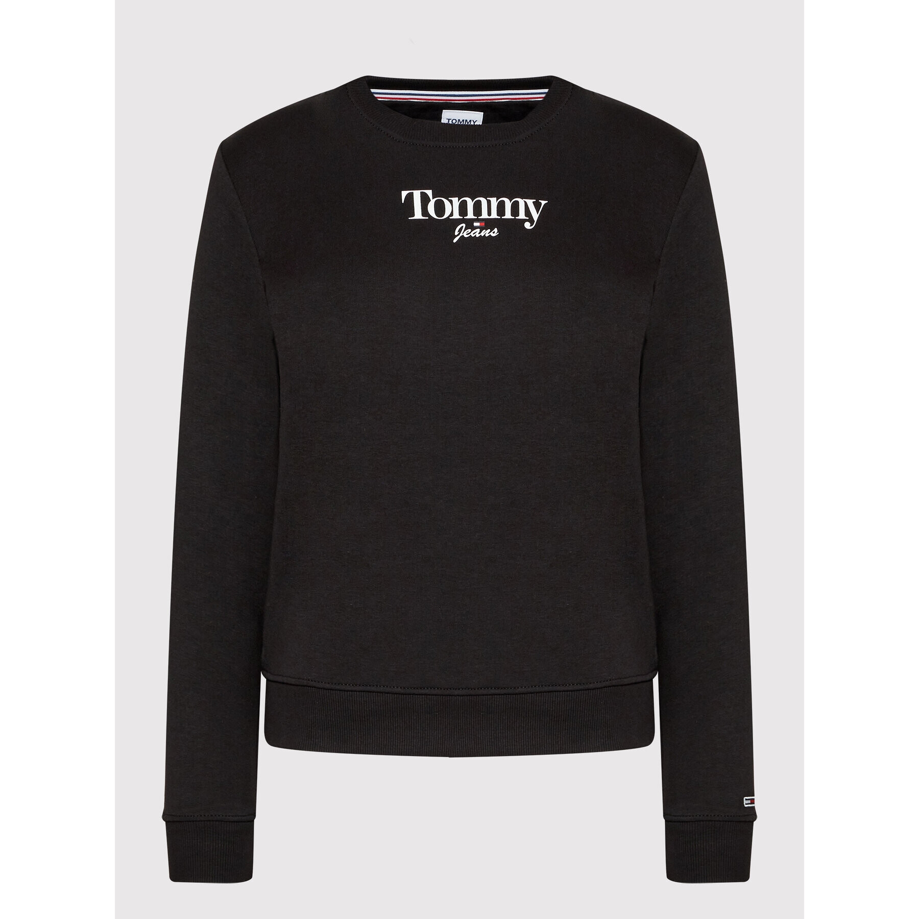 Tommy Jeans Суитшърт Essential Logo DW0DW13574 Черен Regular Fit - Pepit.bg