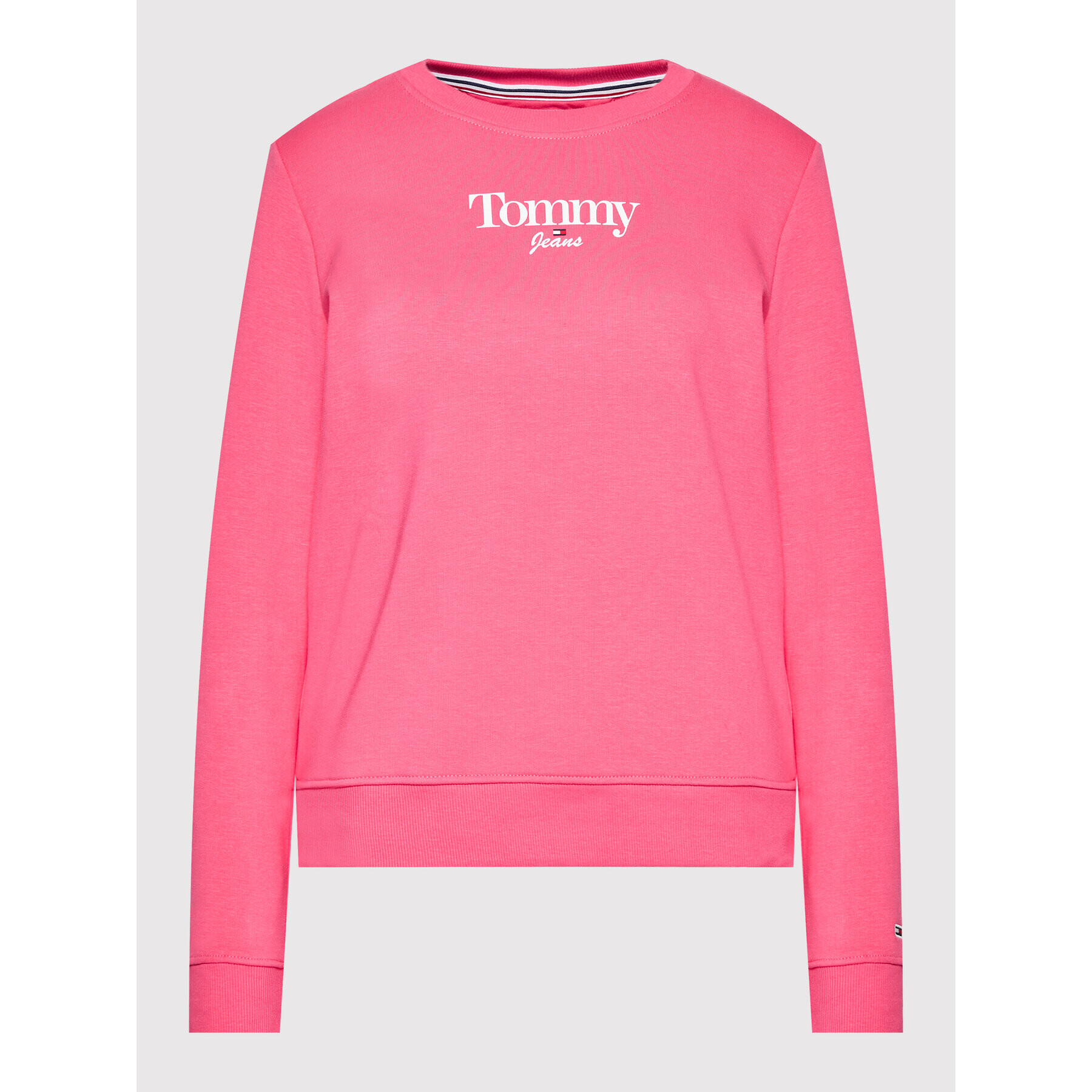 Tommy Jeans Суитшърт Essential Logo DW0DW13574 Розов Regular Fit - Pepit.bg