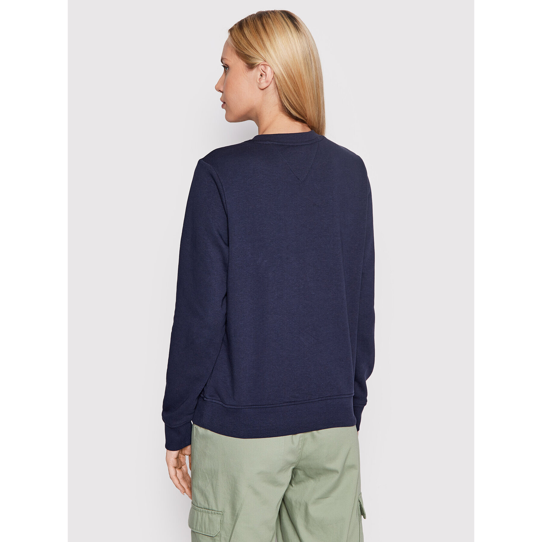 Tommy Jeans Суитшърт Essential Logo DW0DW13574 Тъмносин Regular Fit - Pepit.bg
