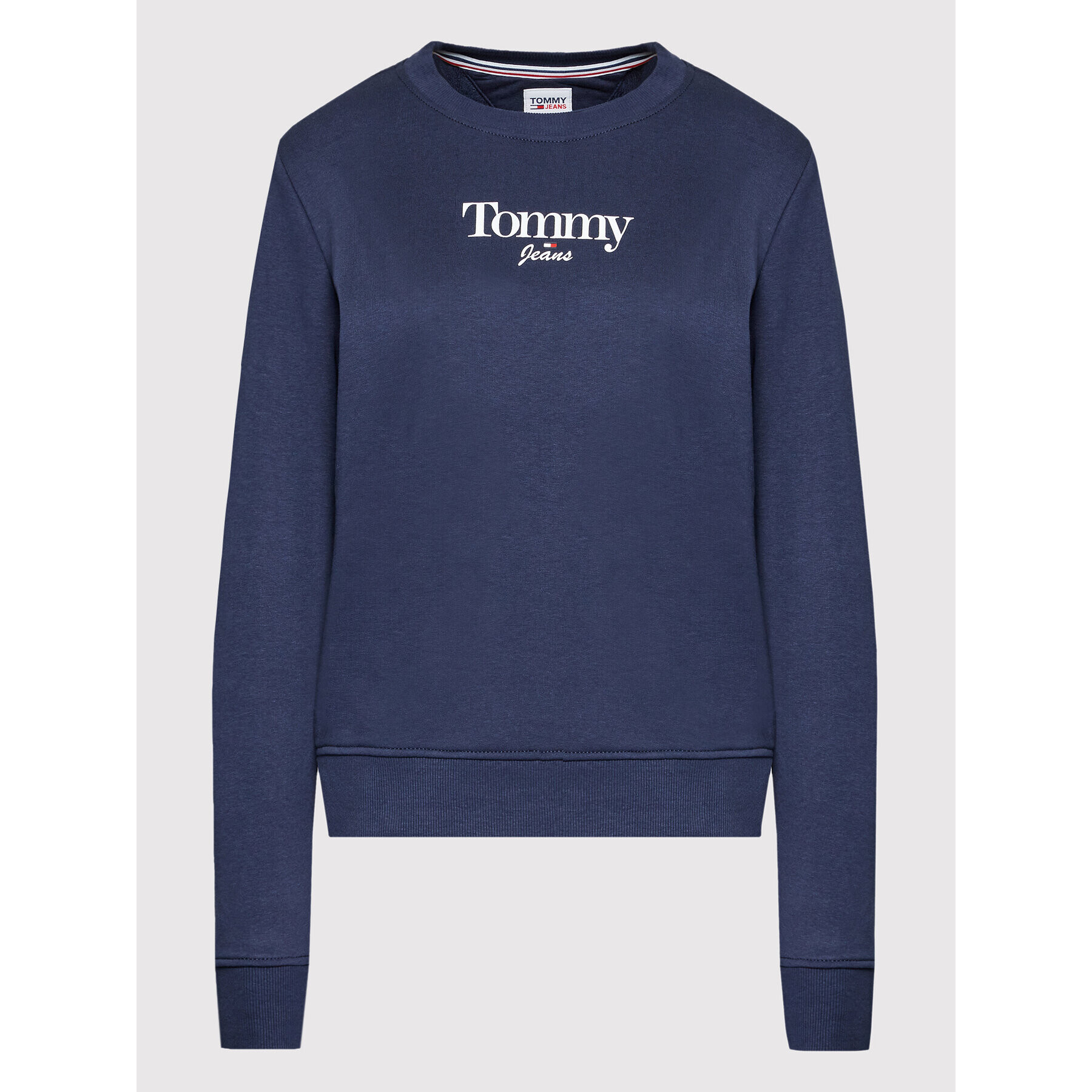 Tommy Jeans Суитшърт Essential Logo DW0DW13574 Тъмносин Regular Fit - Pepit.bg