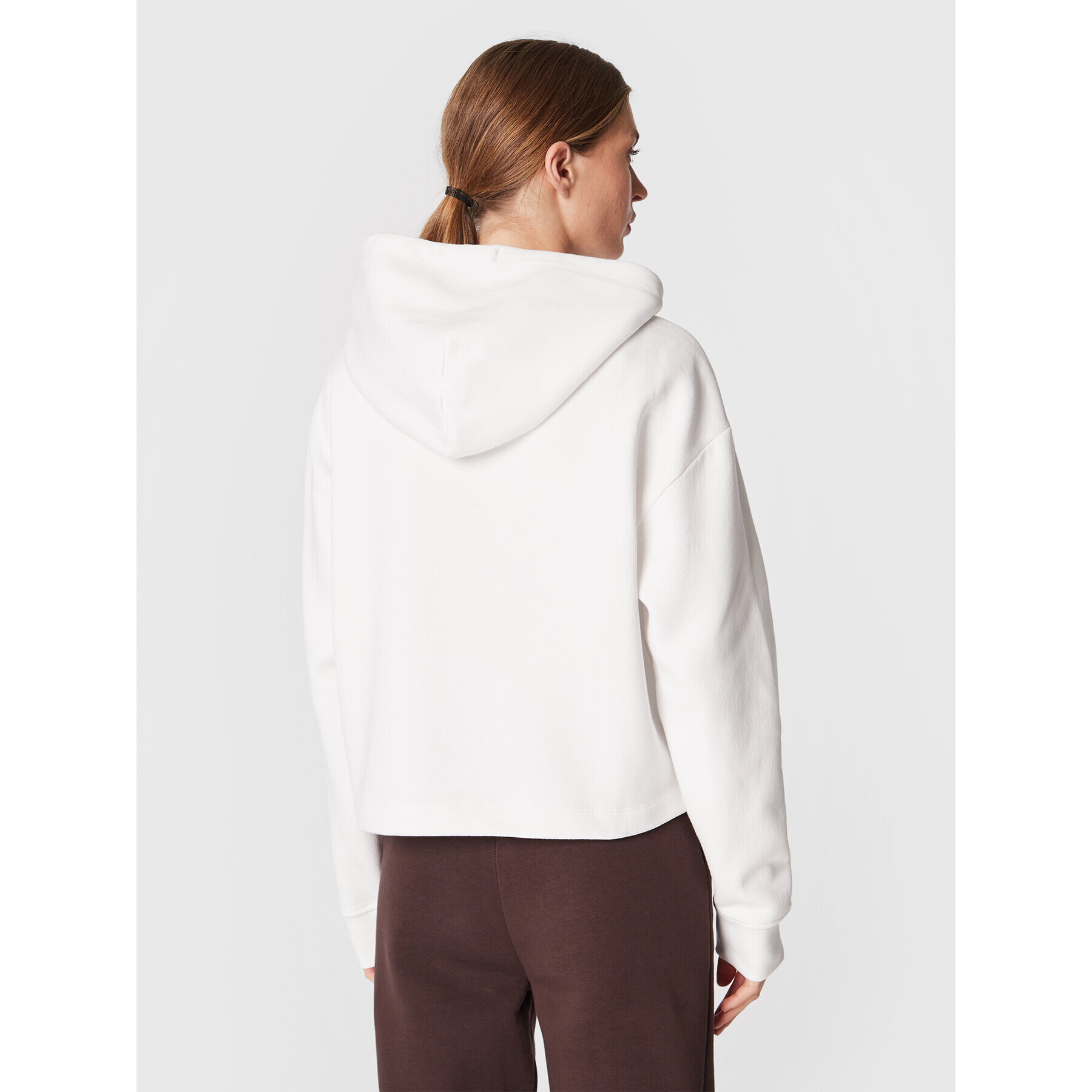 Tommy Jeans Суитшърт Essential Logo DW0DW14327 Бял Relaxed Fit - Pepit.bg