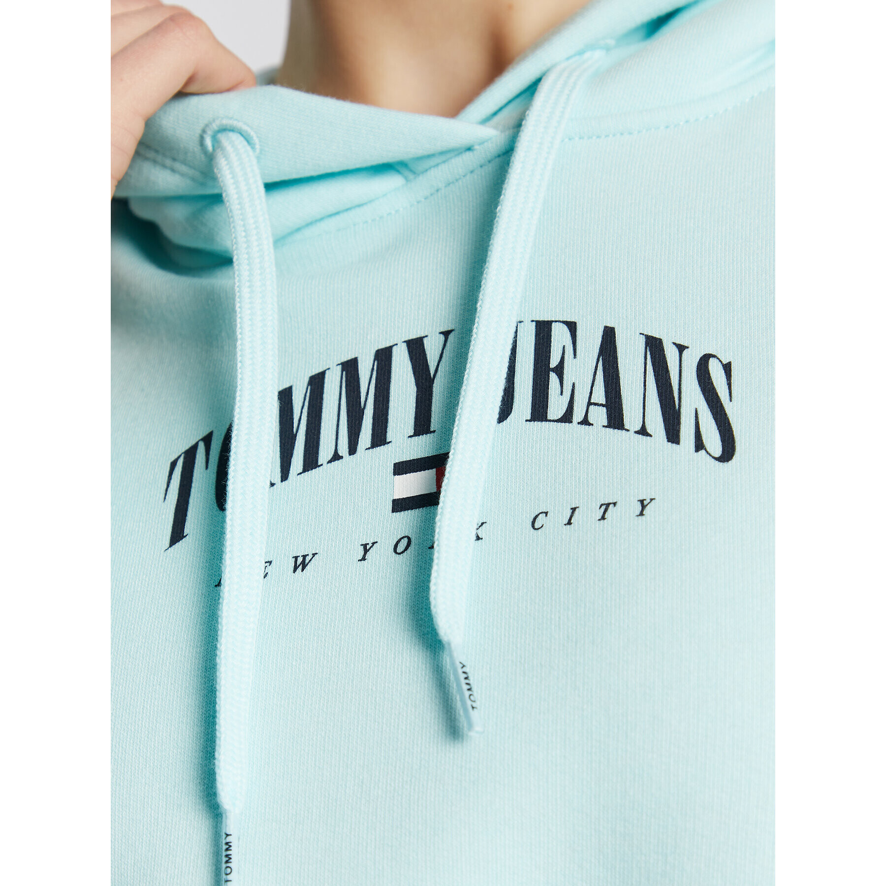 Tommy Jeans Суитшърт Essential Logo DW0DW14852 Син Relaxed Fit - Pepit.bg