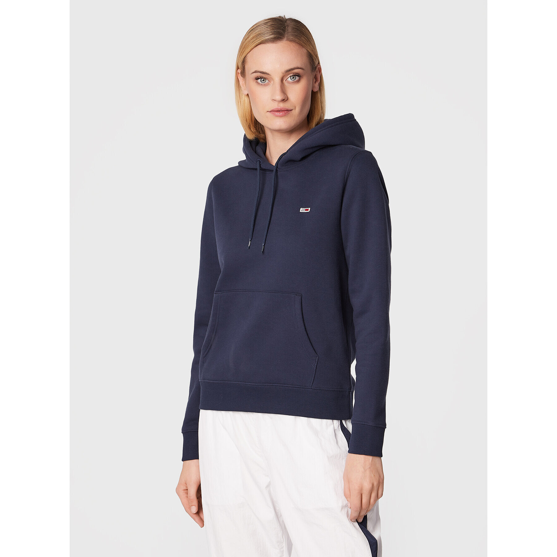 Tommy Jeans Суитшърт Fleece Hoodie DW0DW09228 Тъмносин Regular Fit - Pepit.bg