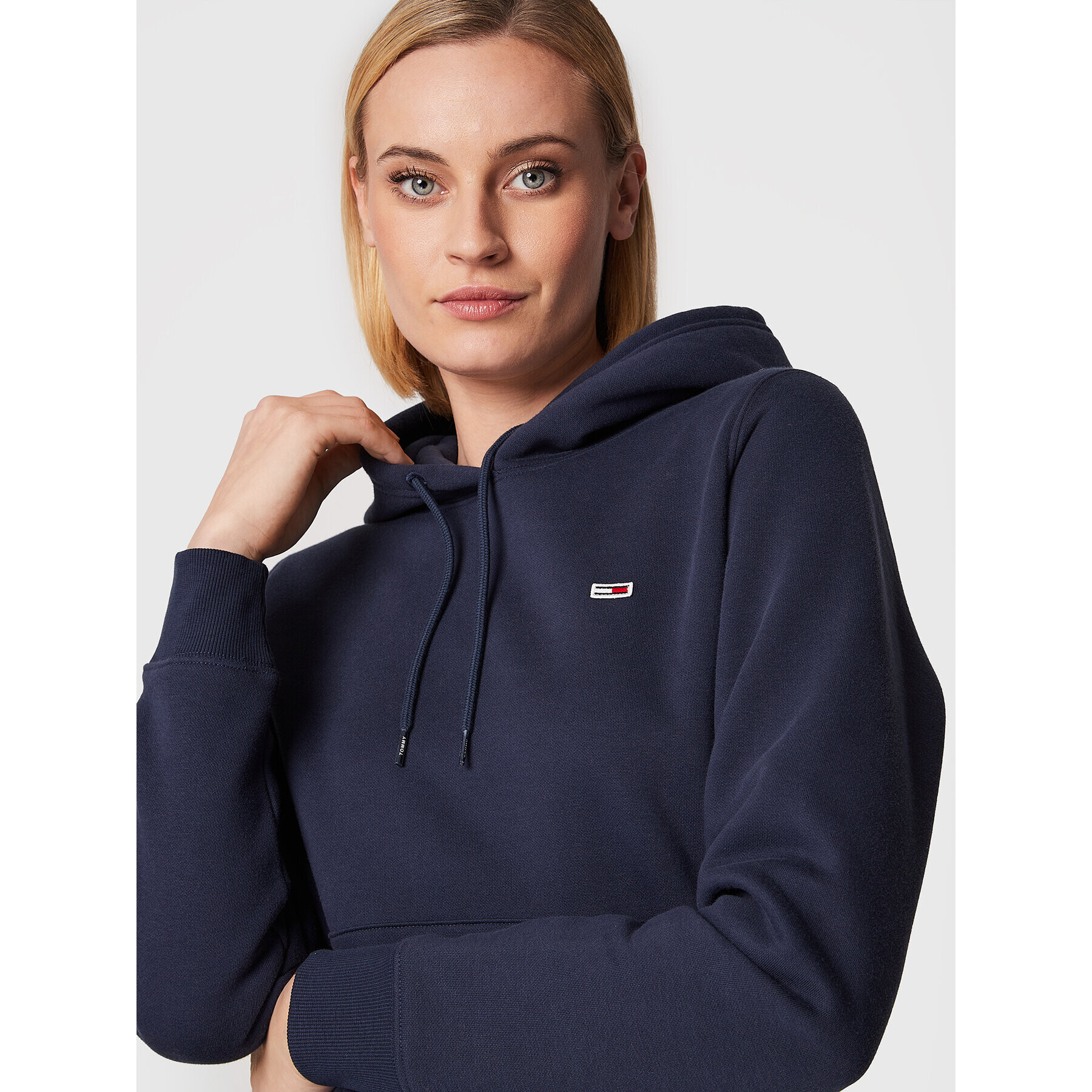 Tommy Jeans Суитшърт Fleece Hoodie DW0DW09228 Тъмносин Regular Fit - Pepit.bg