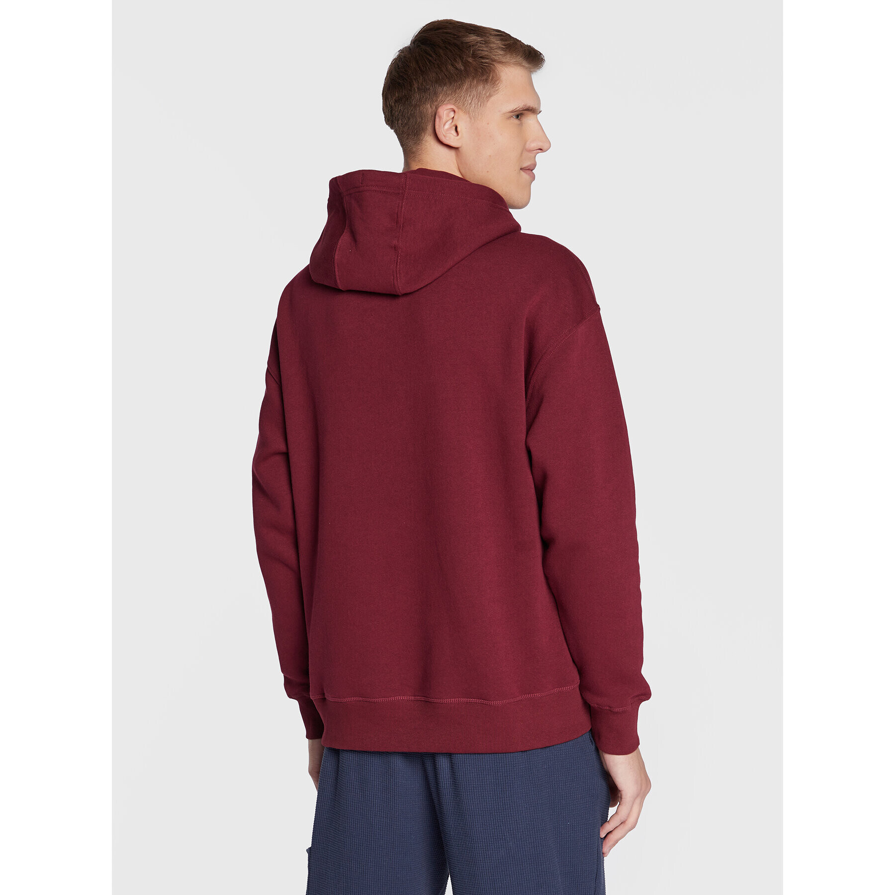 Tommy Jeans Суитшърт Linear DM0DM15013 Бордо Regular Fit - Pepit.bg
