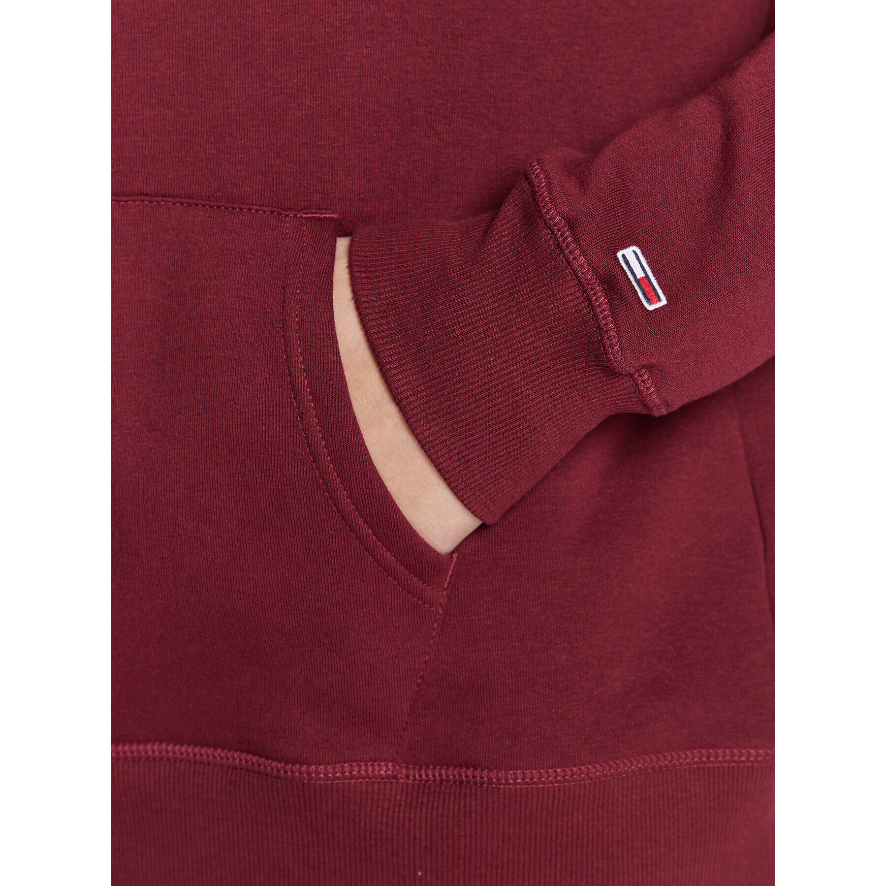 Tommy Jeans Суитшърт Linear DM0DM15013 Бордо Regular Fit - Pepit.bg