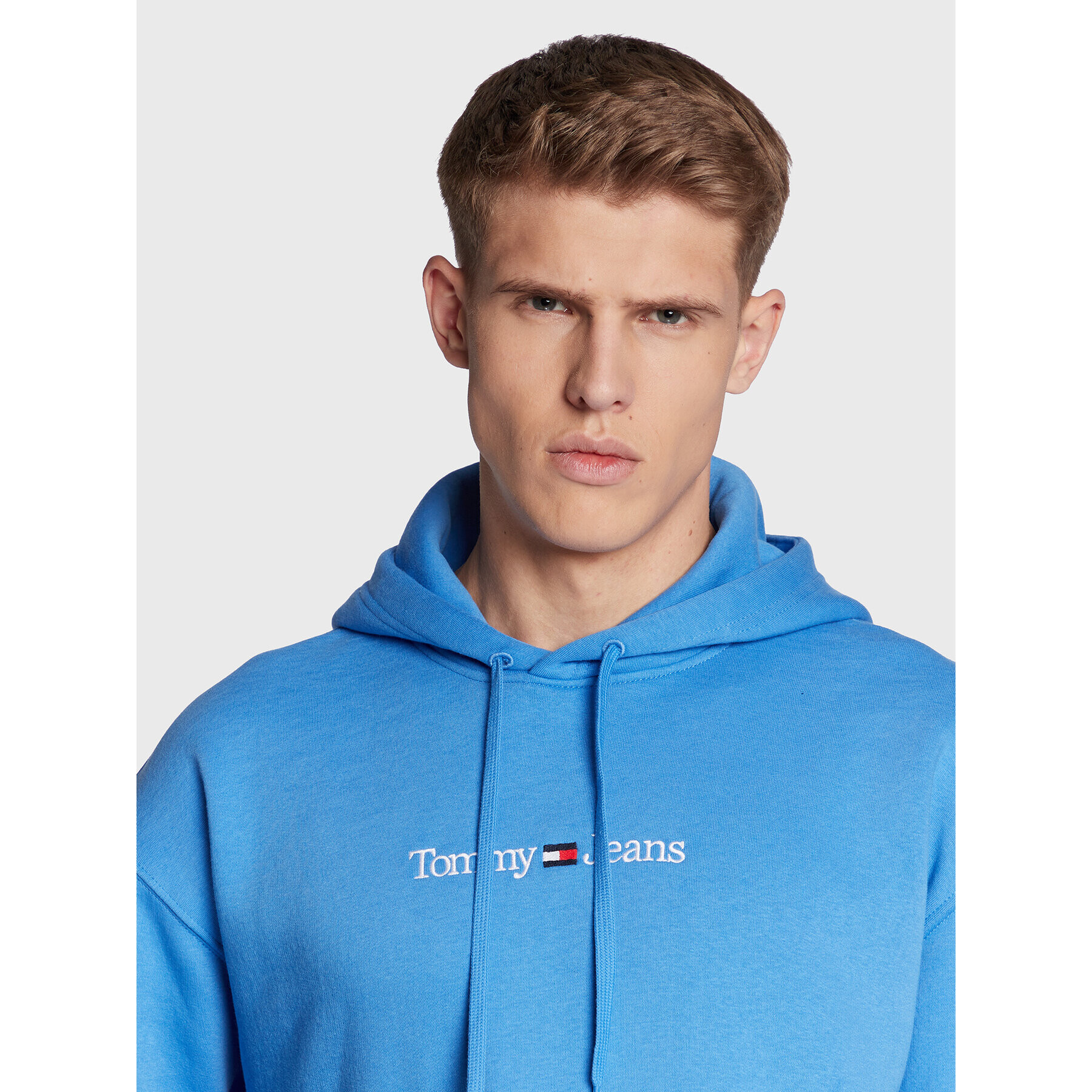 Tommy Jeans Суитшърт Linear DM0DM15013 Син Regular Fit - Pepit.bg