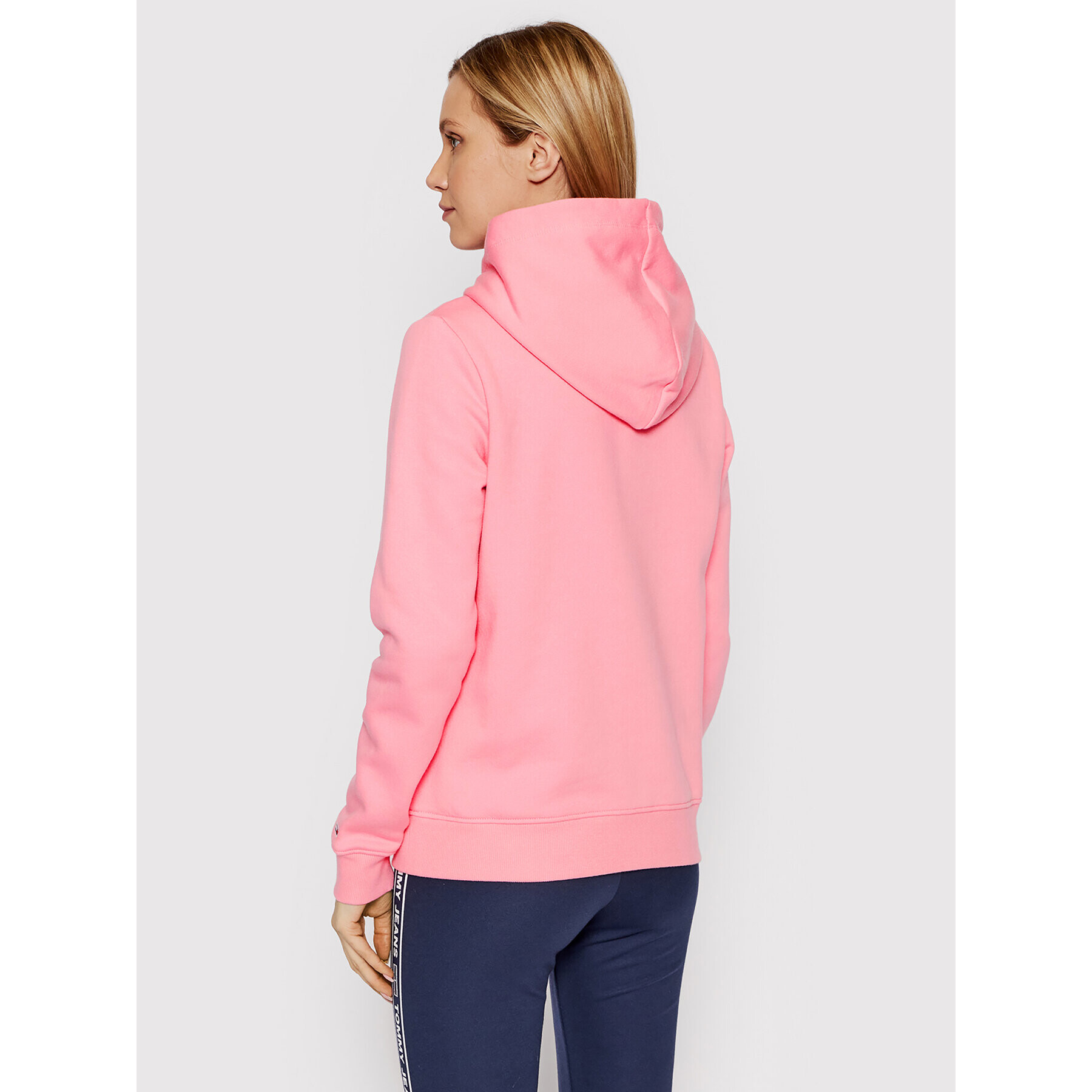 Tommy Jeans Суитшърт Linear Logo DW0DW10132 Розов Regular Fit - Pepit.bg