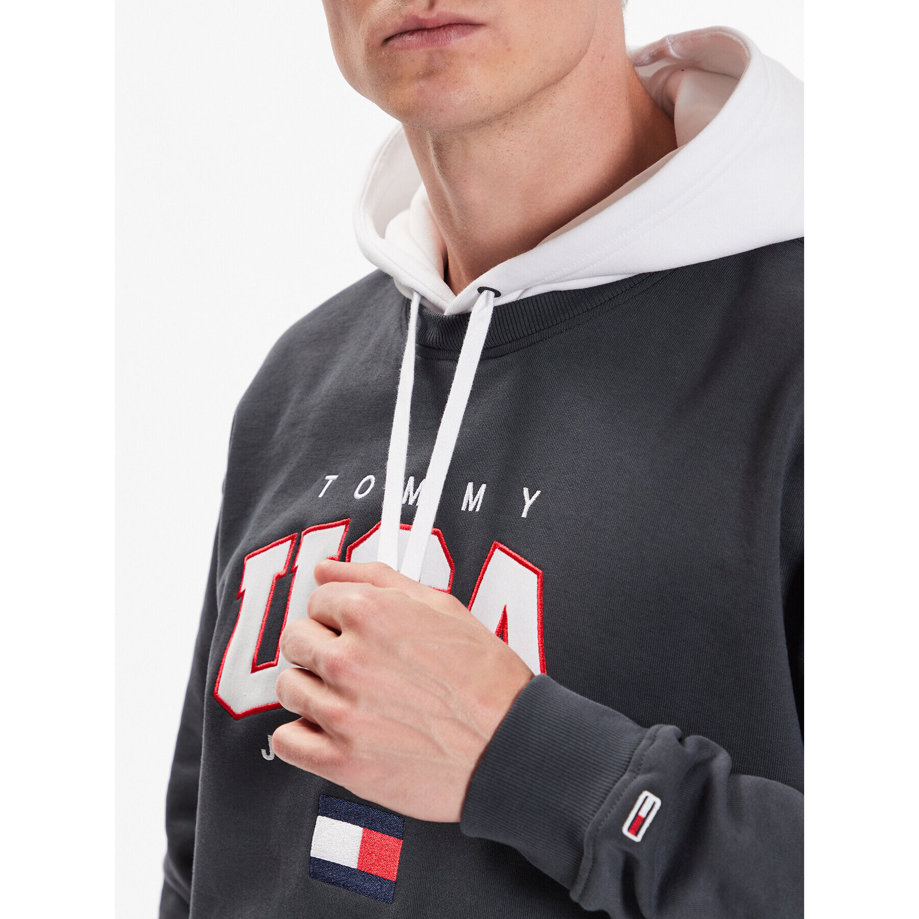 Tommy Jeans Суитшърт Modern Sport Usa DM0DM16359 Сив Relaxed Fit - Pepit.bg