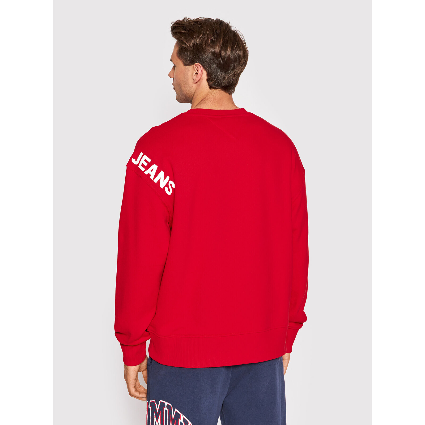 Tommy Jeans Суитшърт Multi Graphic DM0DM12937 Червен Regular Fit - Pepit.bg