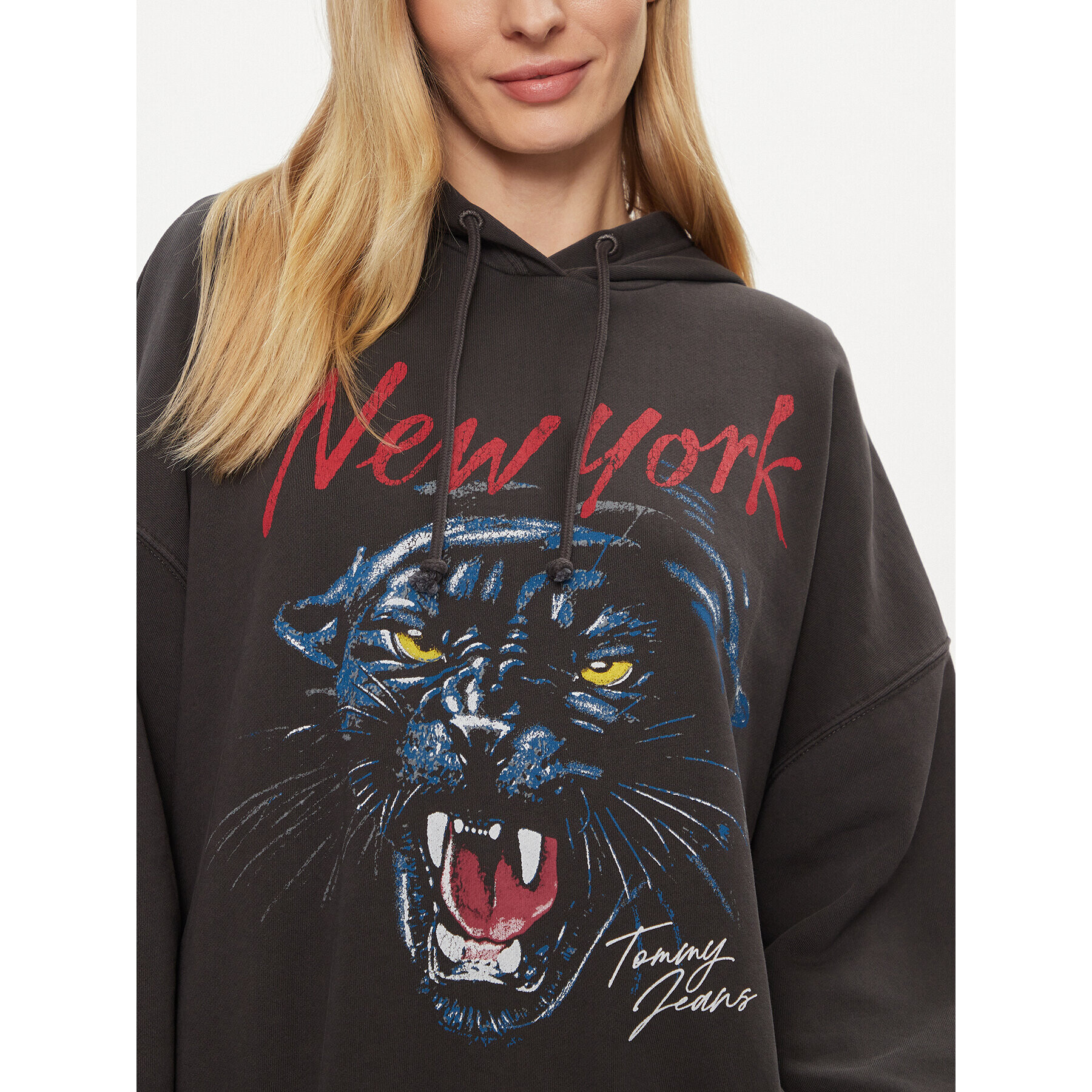 Tommy Jeans Суитшърт Panther DW0DW17335 Черен Oversize - Pepit.bg