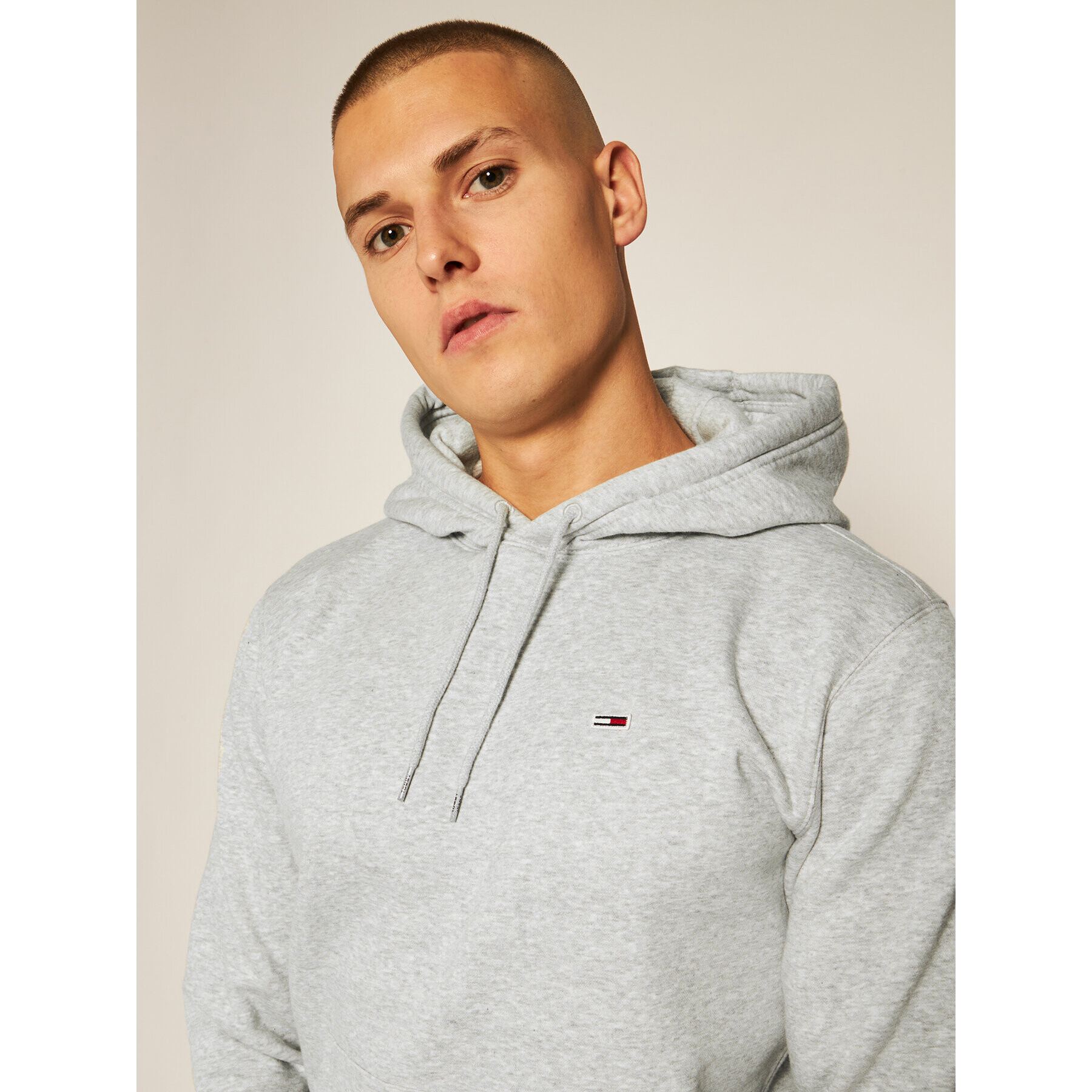 Tommy Jeans Суитшърт Regular Fleece DM0DM09593 Сив Regular Fit - Pepit.bg