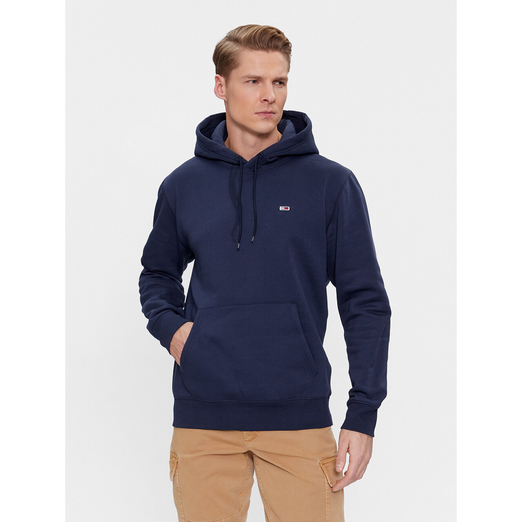 Tommy Jeans Суитшърт Regular Fleece DM0DM09593 Тъмносин Regular Fit - Pepit.bg