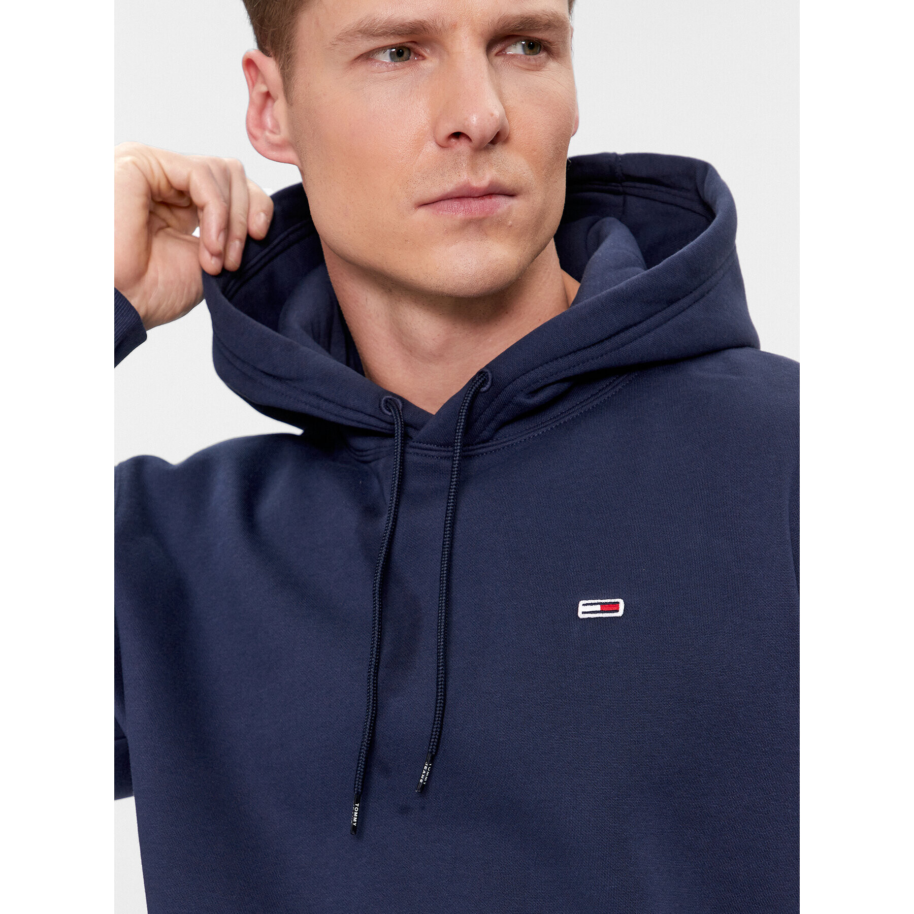 Tommy Jeans Суитшърт Regular Fleece DM0DM09593 Тъмносин Regular Fit - Pepit.bg