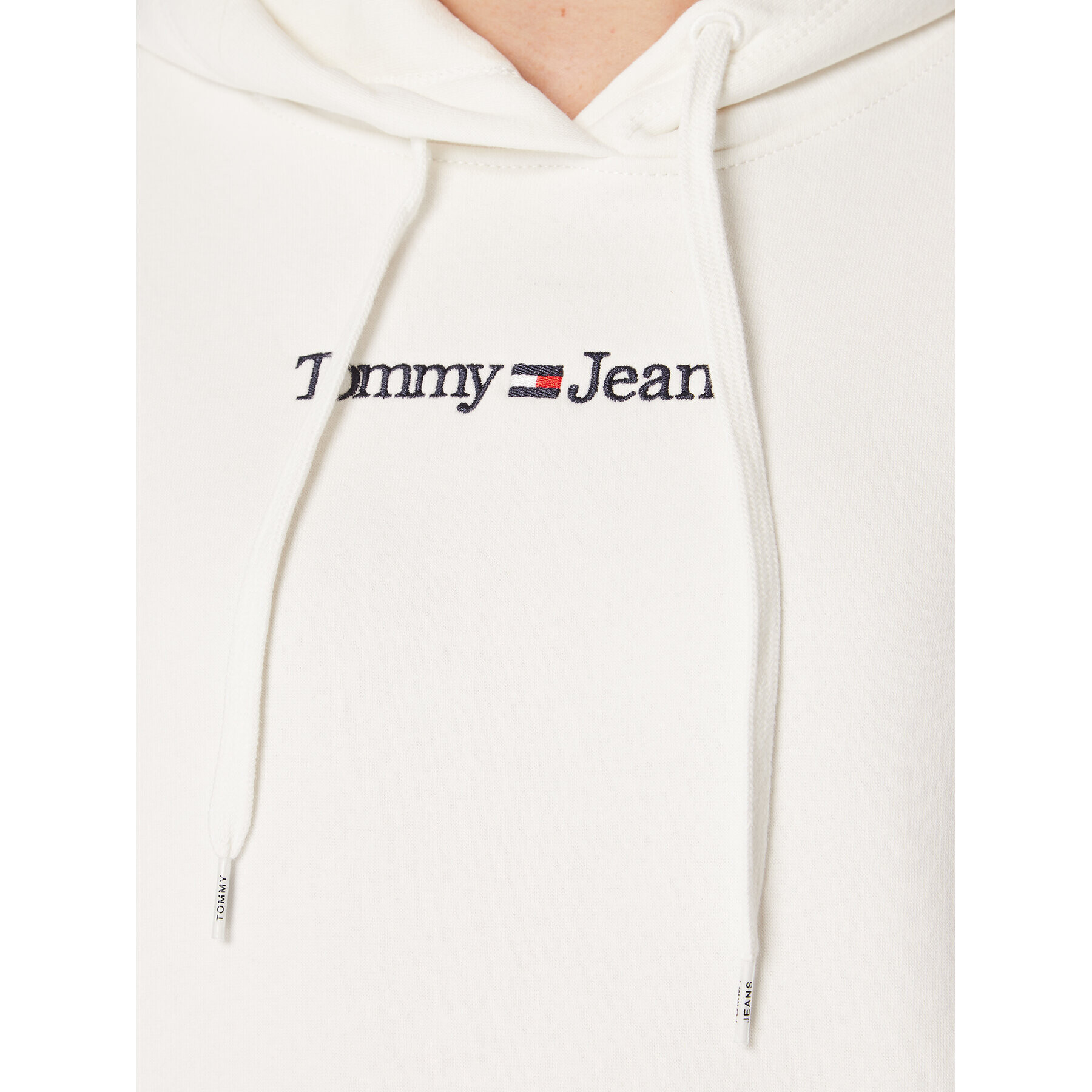 Tommy Jeans Суитшърт Serif Linear DW0DW14362 Екрю Regular Fit - Pepit.bg