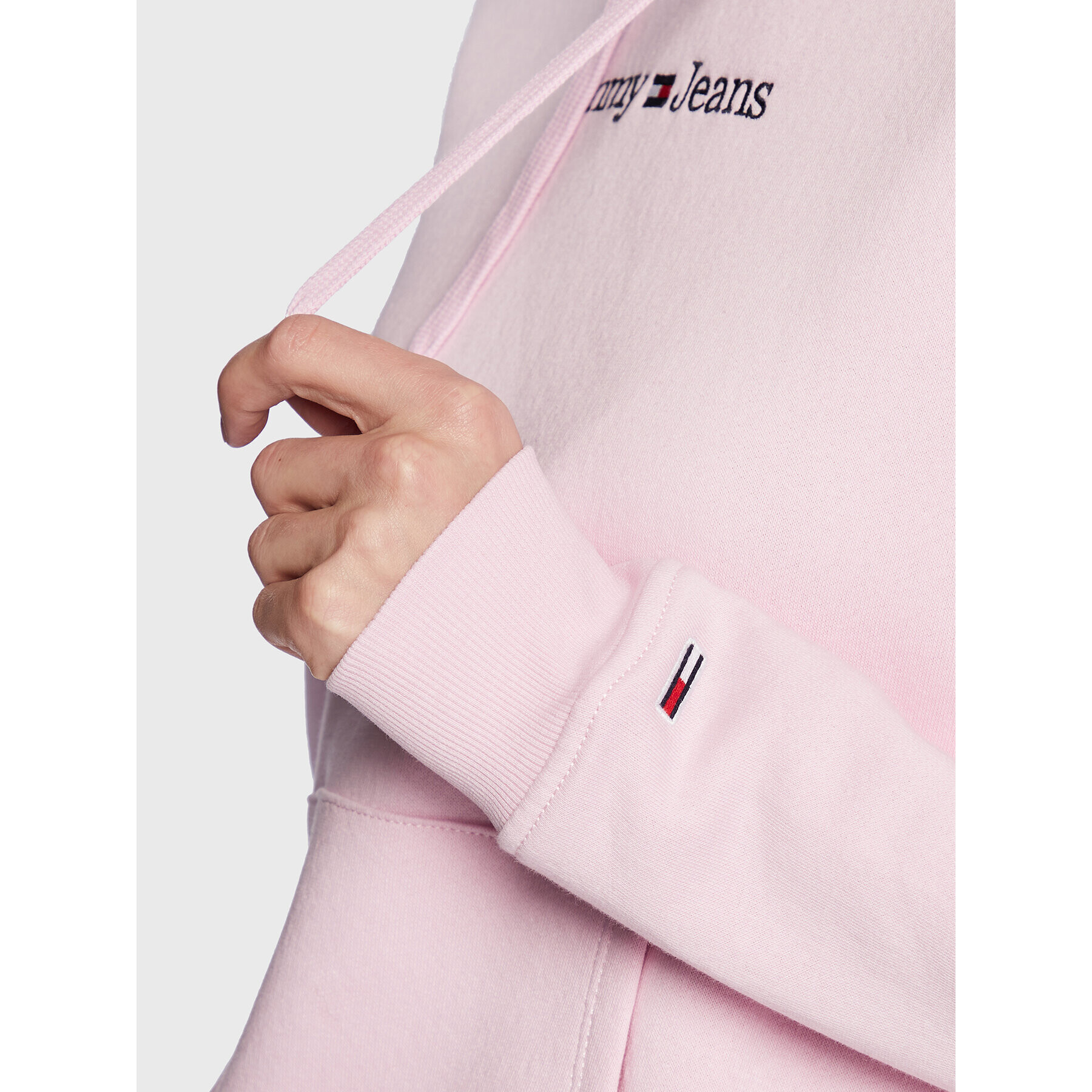 Tommy Jeans Суитшърт Serif Linear DW0DW14362 Розов Regular Fit - Pepit.bg