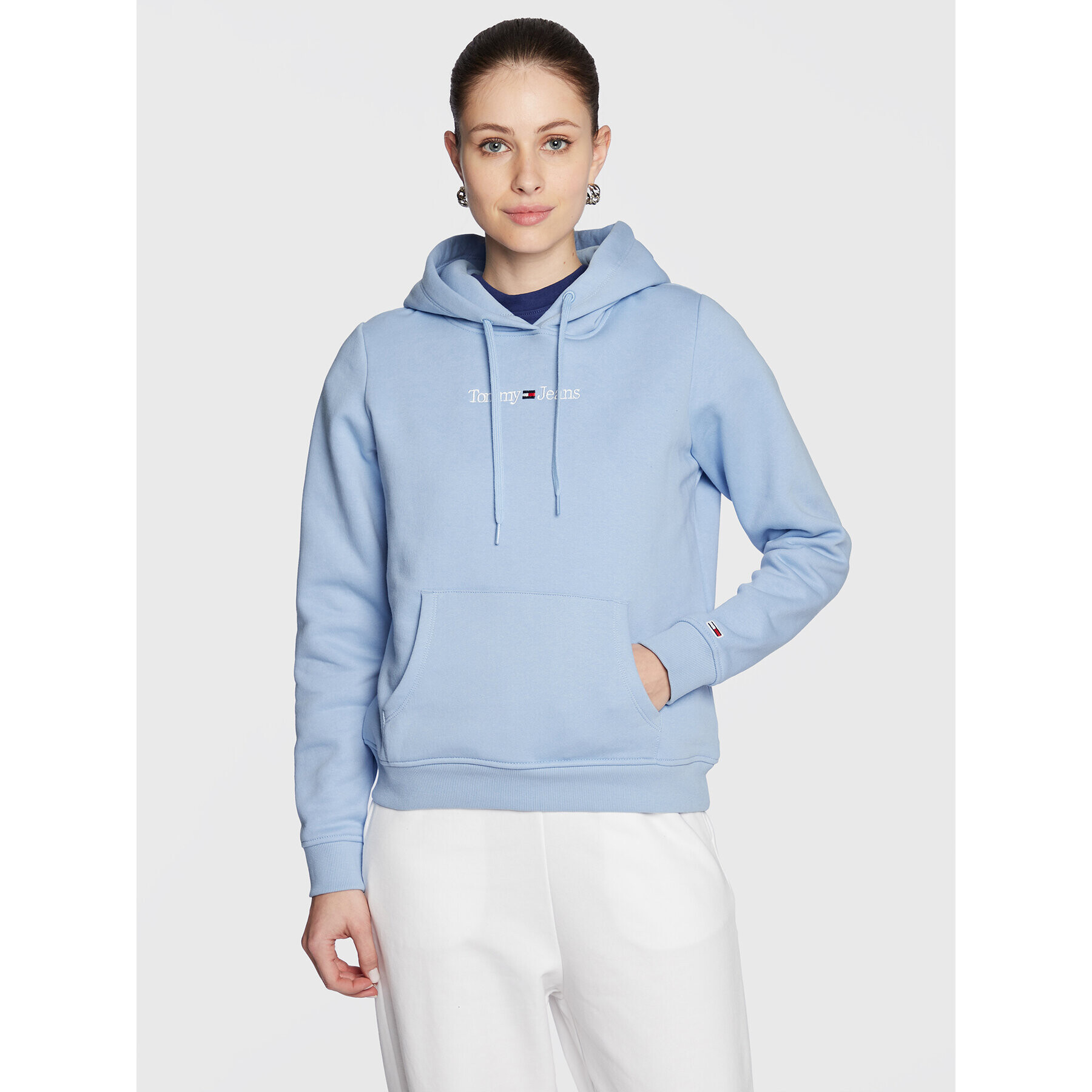 Tommy Jeans Суитшърт Serif Linear DW0DW14362 Син Regular Fit - Pepit.bg