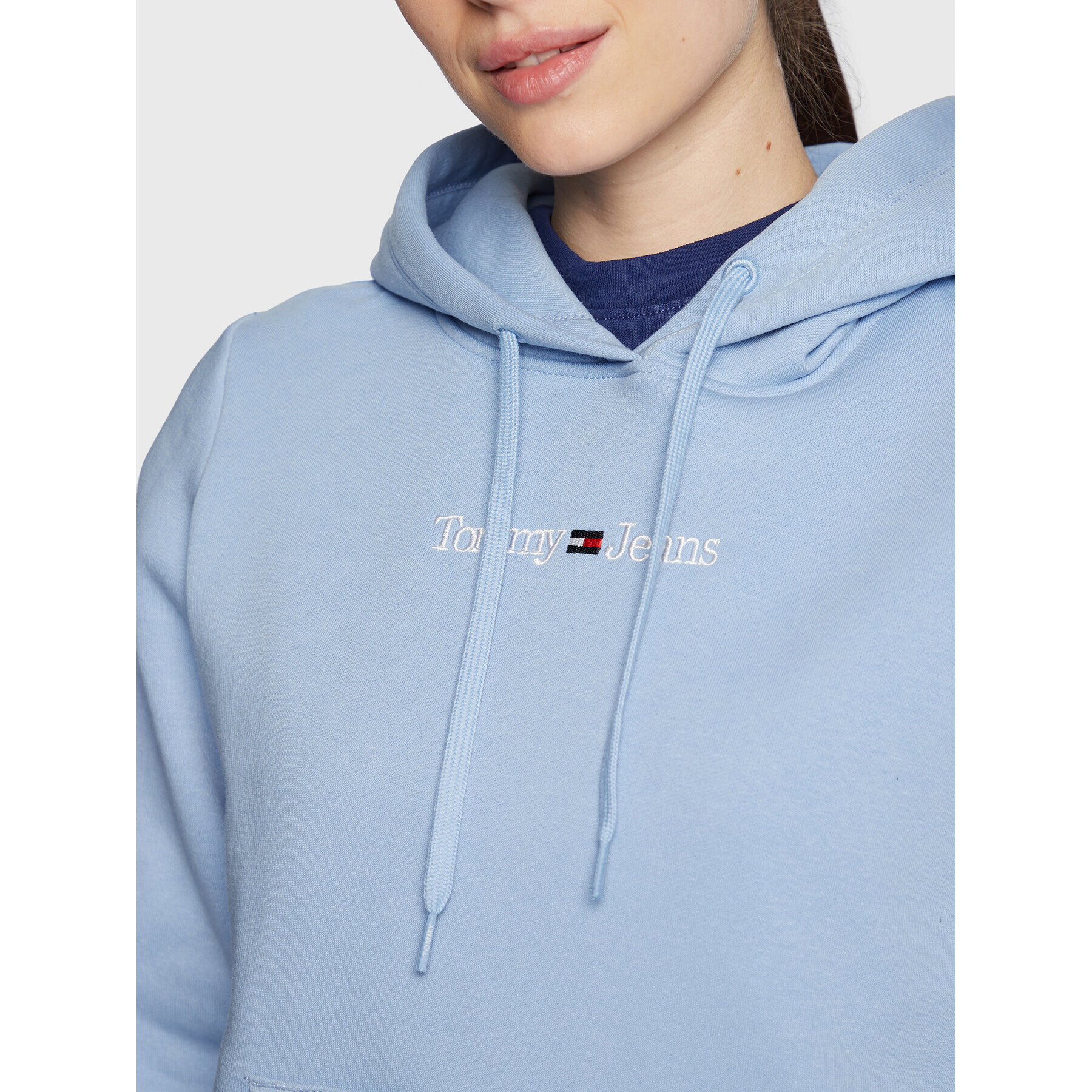 Tommy Jeans Суитшърт Serif Linear DW0DW14362 Син Regular Fit - Pepit.bg