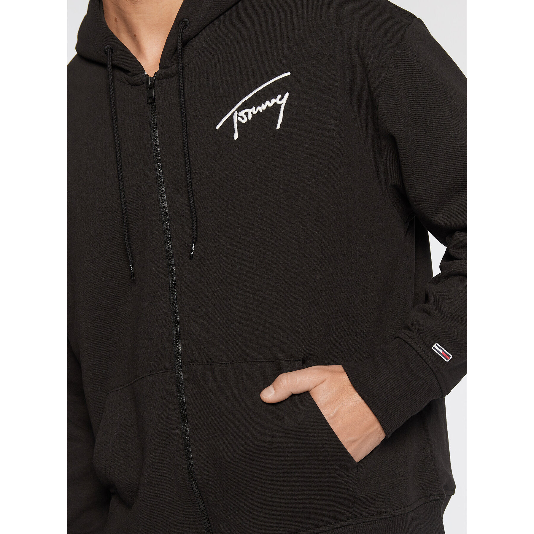 Tommy Jeans Суитшърт Signature DM0DM13879 Черен Relaxed Fit - Pepit.bg