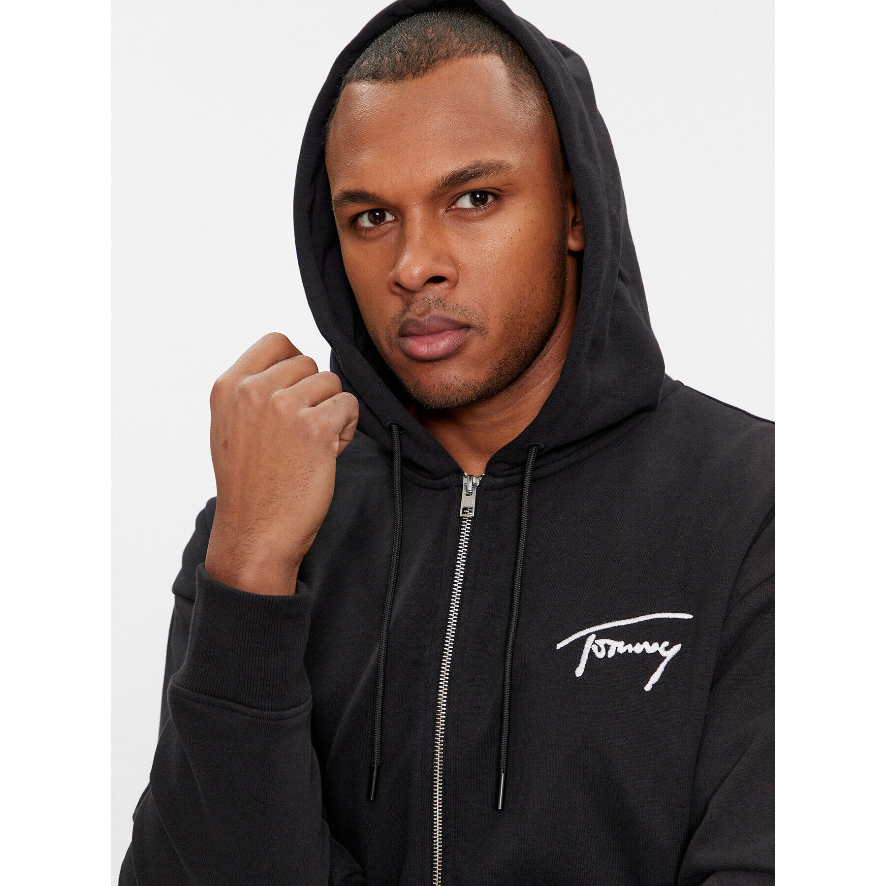 Tommy Jeans Суитшърт Signature DM0DM18402 Черен Relaxed Fit - Pepit.bg