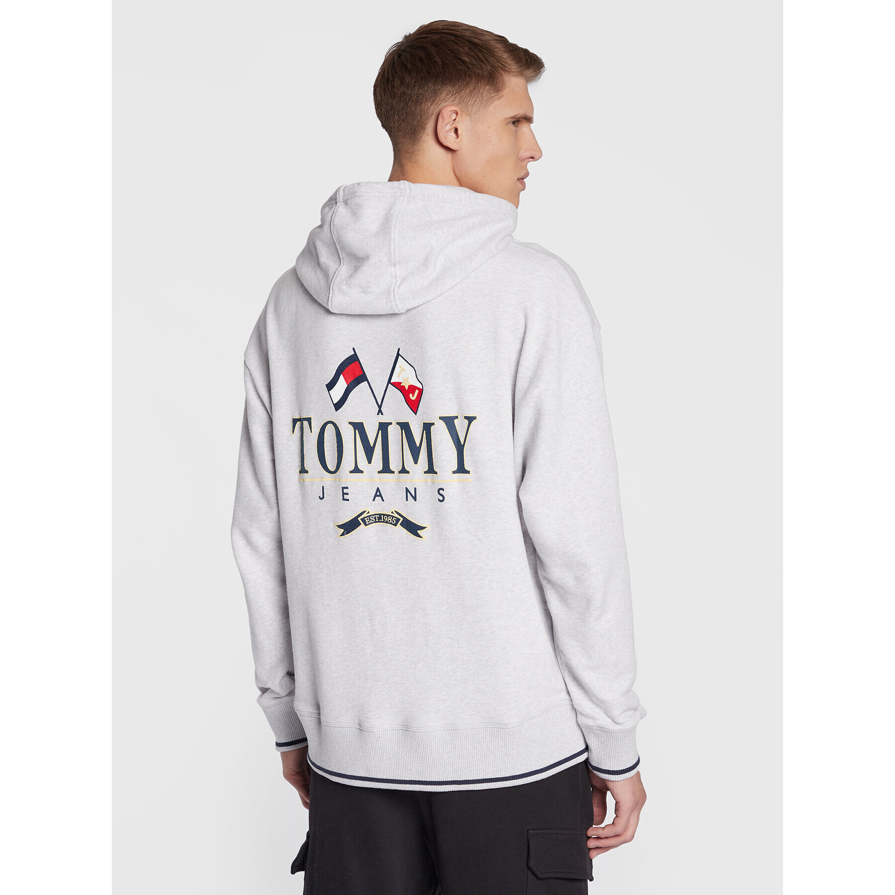 Tommy Jeans Суитшърт Skater Prep DM0DM15023 Сив Relaxed Fit - Pepit.bg