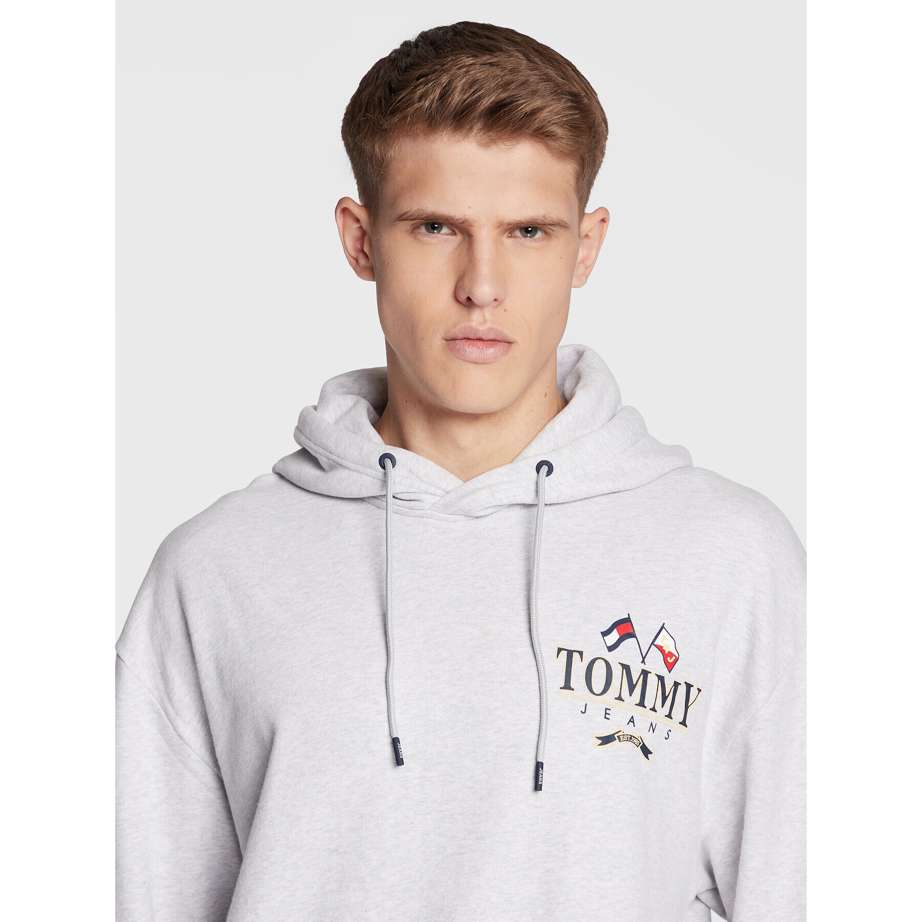 Tommy Jeans Суитшърт Skater Prep DM0DM15023 Сив Relaxed Fit - Pepit.bg