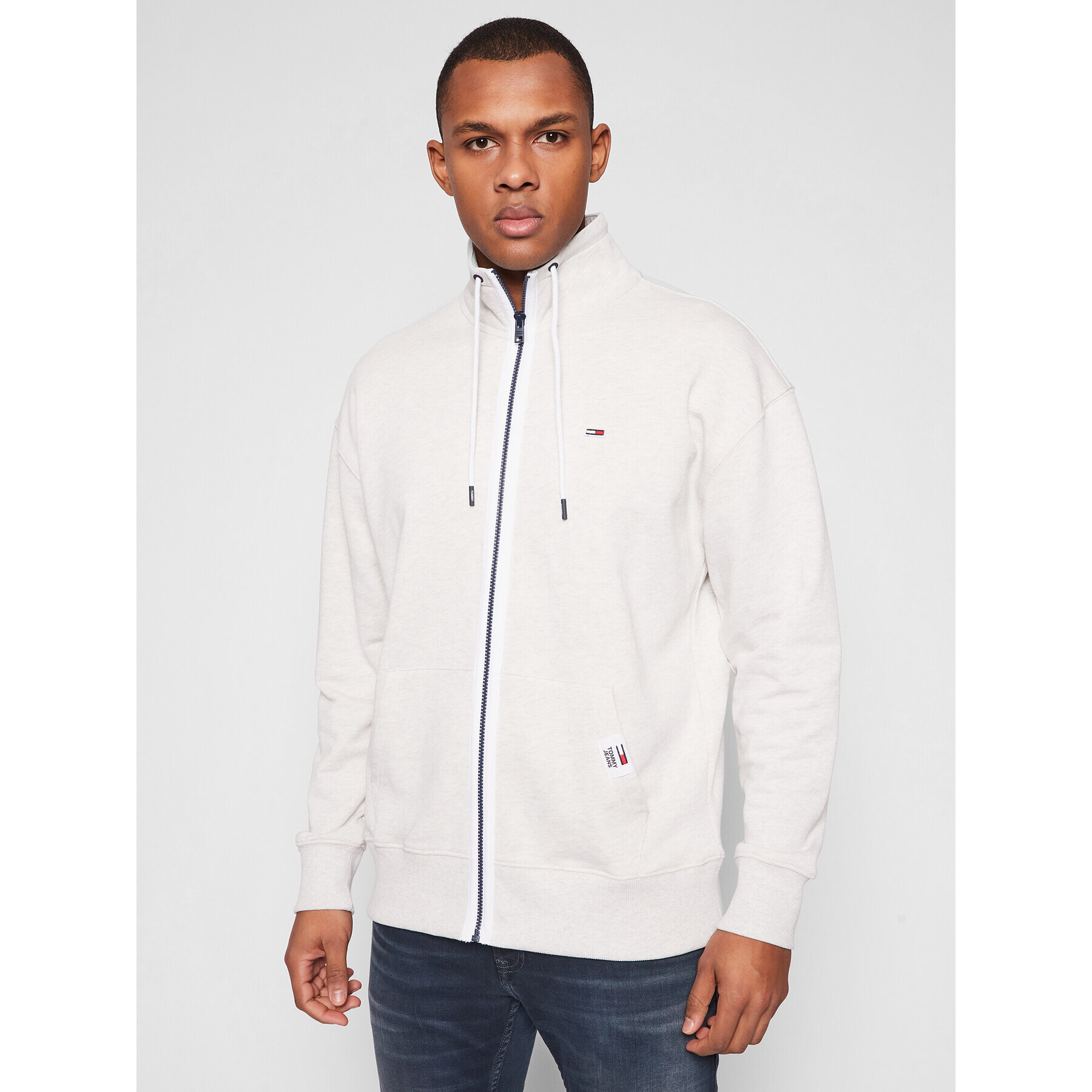 Tommy Jeans Суитшърт Solid Track DM0DM10704 Сив Relaxed Fit - Pepit.bg