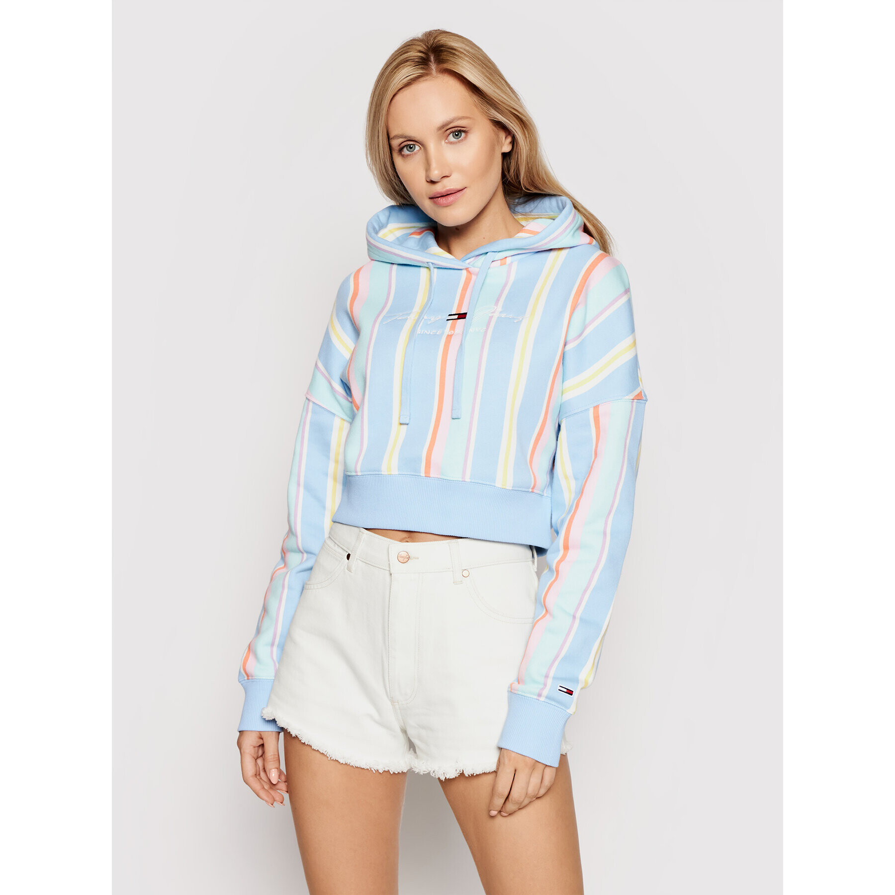 Tommy Jeans Суитшърт Stripe DW0DW10972 Цветен Regular Fit - Pepit.bg