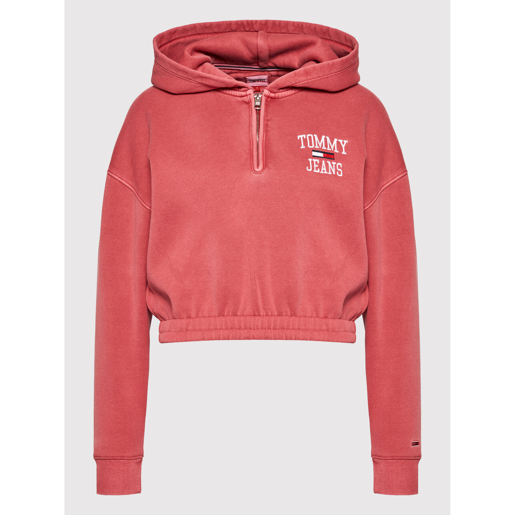 Tommy Jeans Суитшърт Super Crop College Logo DW0DW11766 Розов Relaxed Fit - Pepit.bg