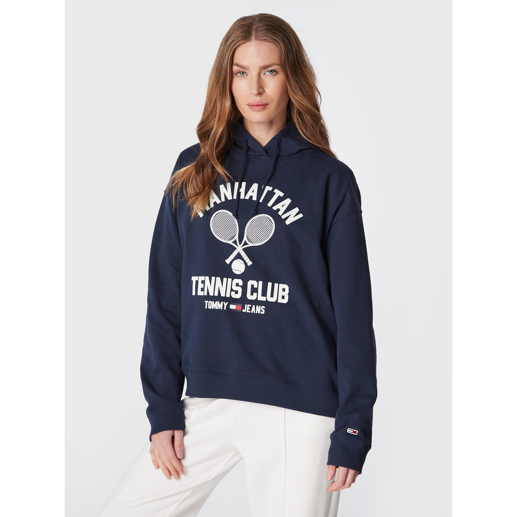 Tommy Jeans Суитшърт Tennis Club DW0DW14600 Тъмносин Relaxed Fit - Pepit.bg