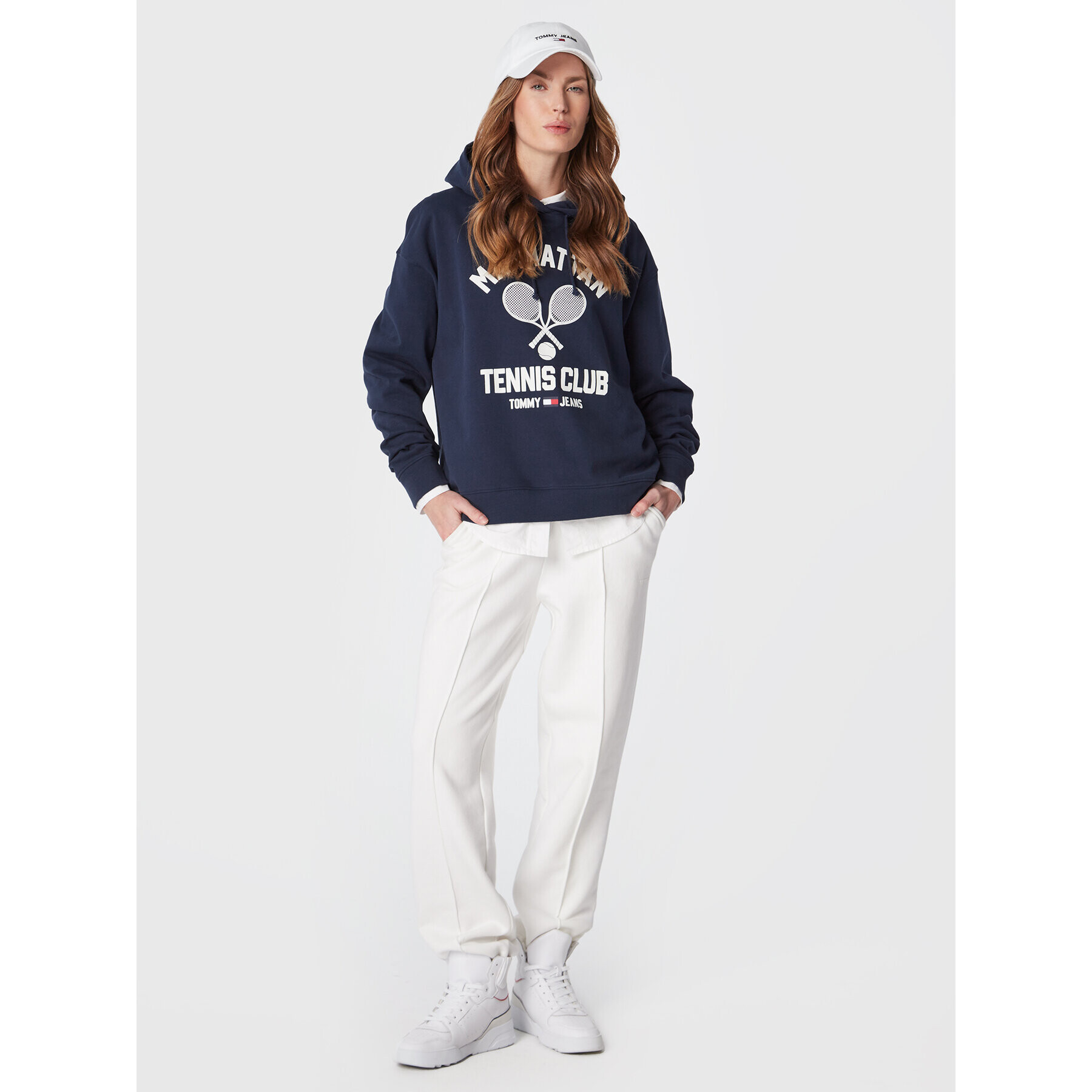 Tommy Jeans Суитшърт Tennis Club DW0DW14600 Тъмносин Relaxed Fit - Pepit.bg