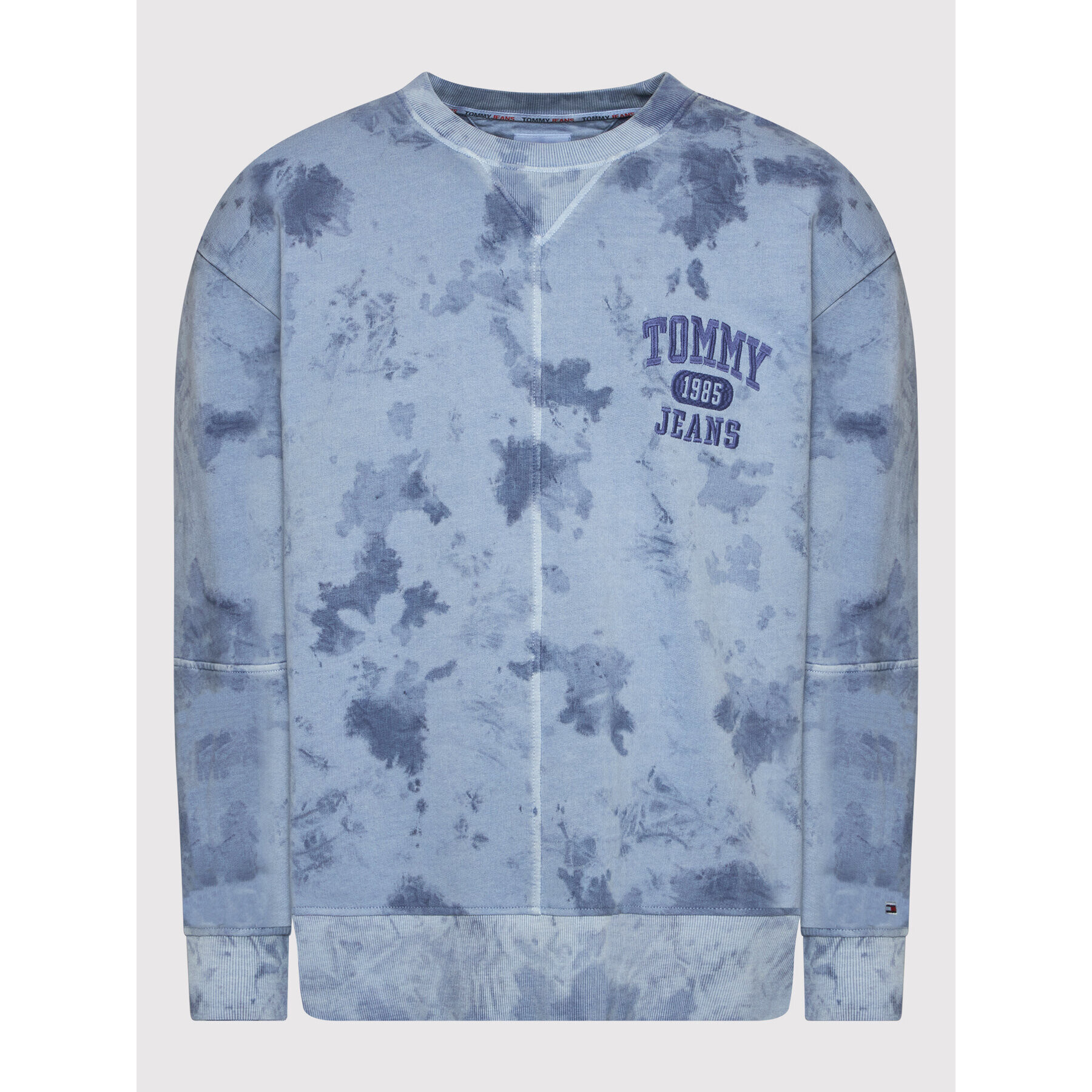 Tommy Jeans Суитшърт Tie Dye Detail DM0DM12382 Тъмносин Relaxed Fit - Pepit.bg