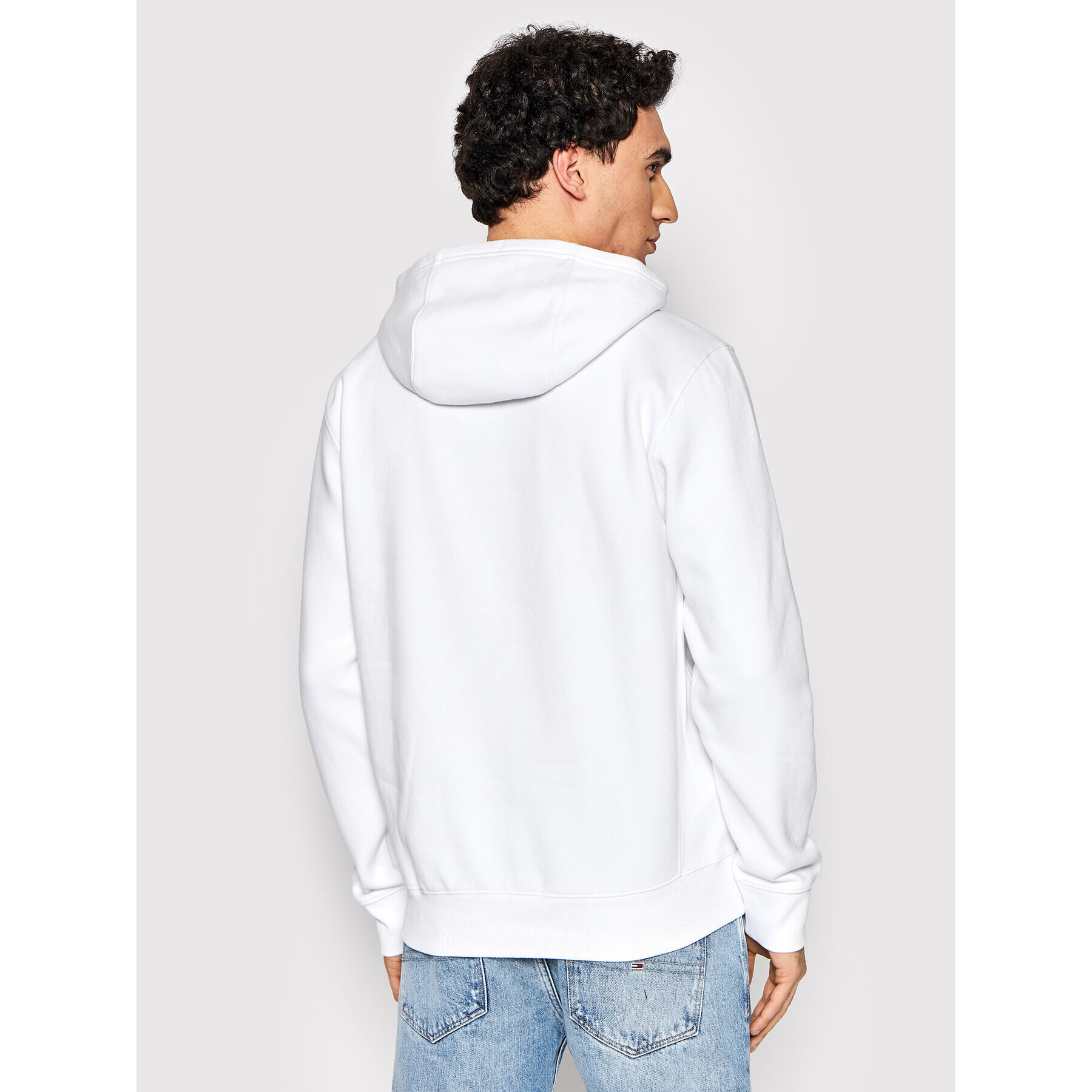Tommy Jeans Суитшърт Timekess DM0DM12372 Бял Regular Fit - Pepit.bg